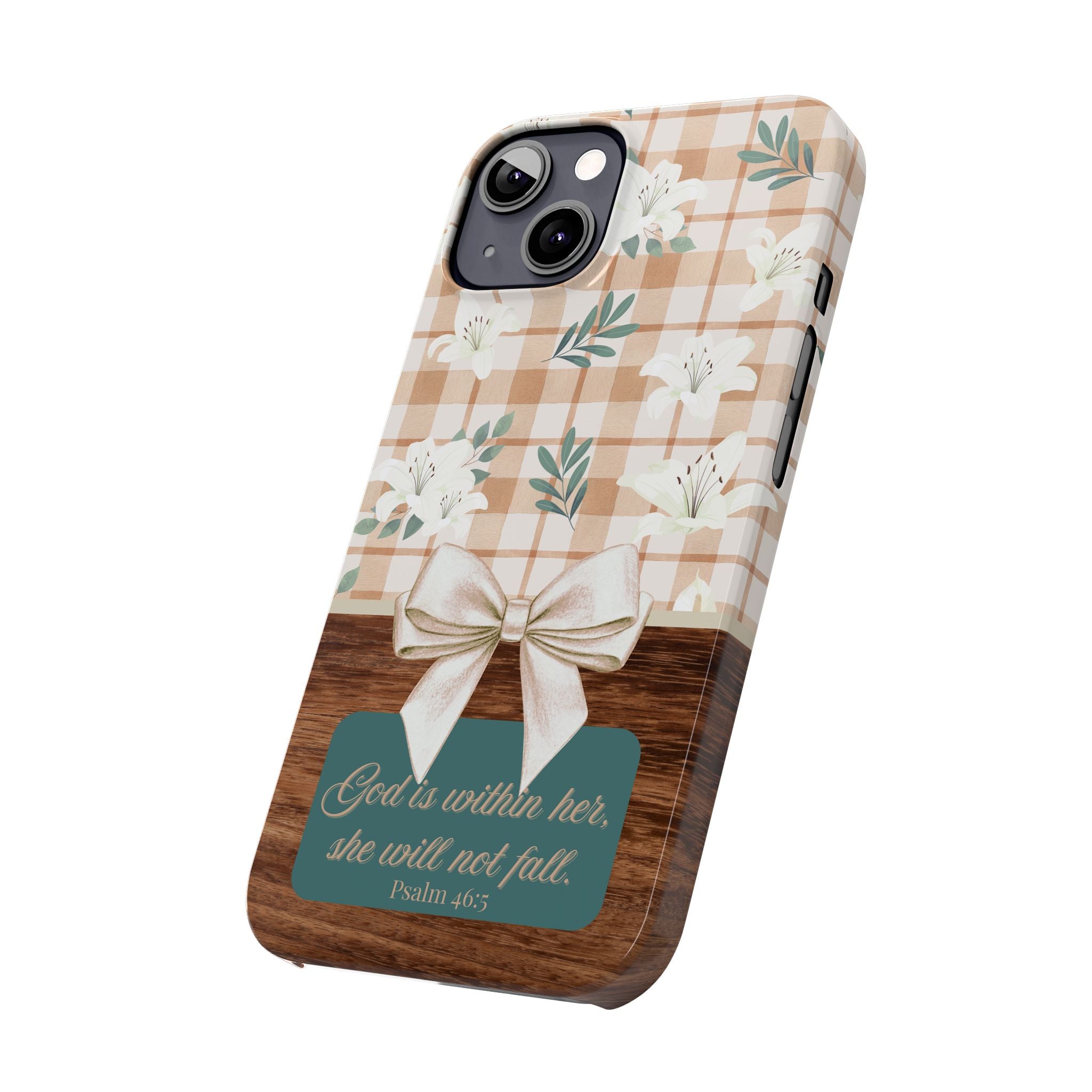 God Is Within Her She Will Not Fall iPhone Case