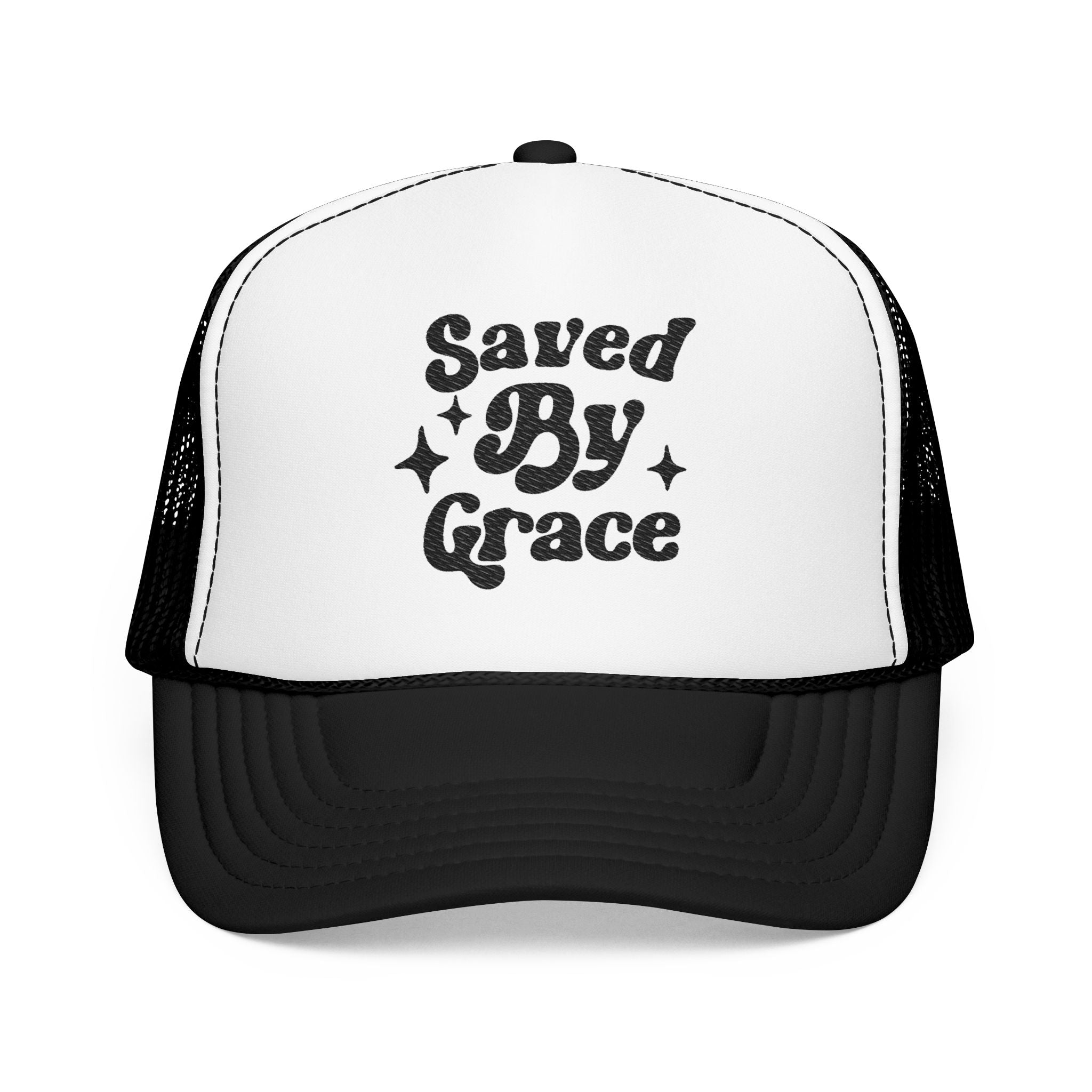 Saved By Grace Embroidered Hat