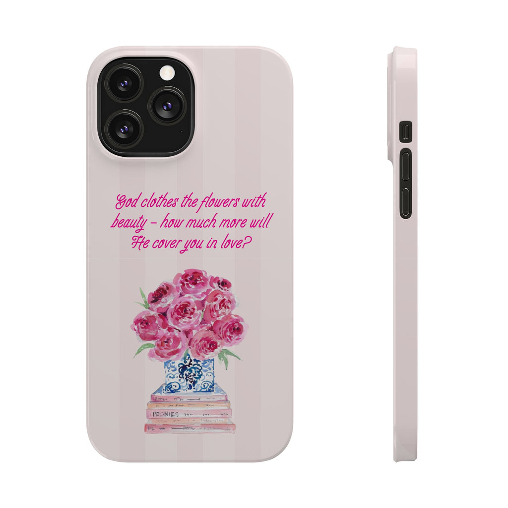 God Clothes The Flowers In Beauty Calling iPhone Case