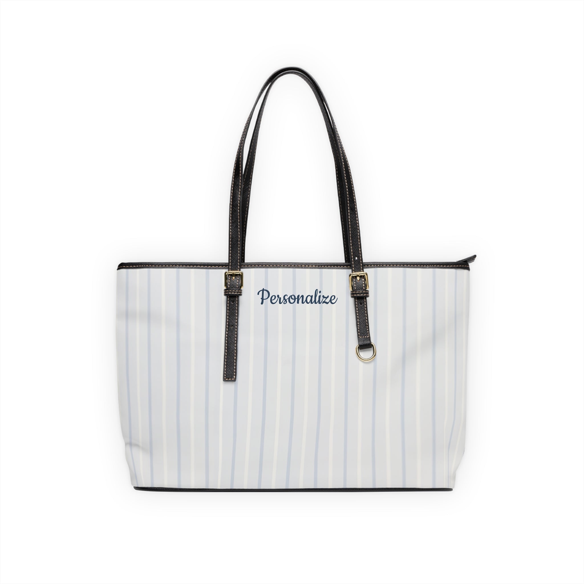 Blue Gray Stripes Carryall