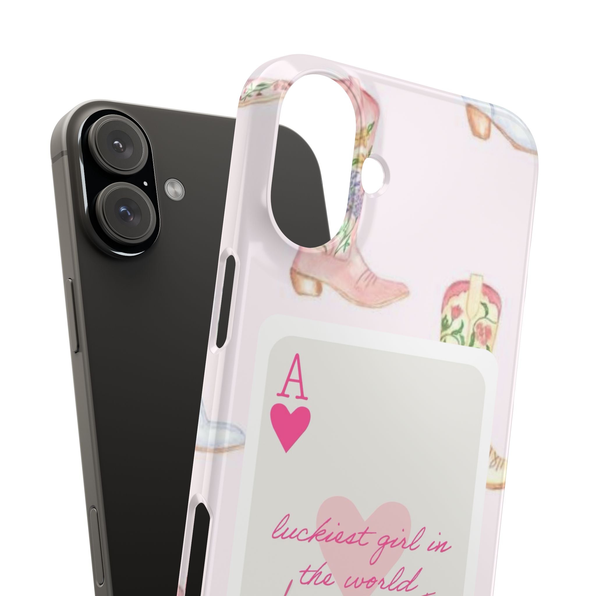 Luckiest Girl In The World iPhone Case