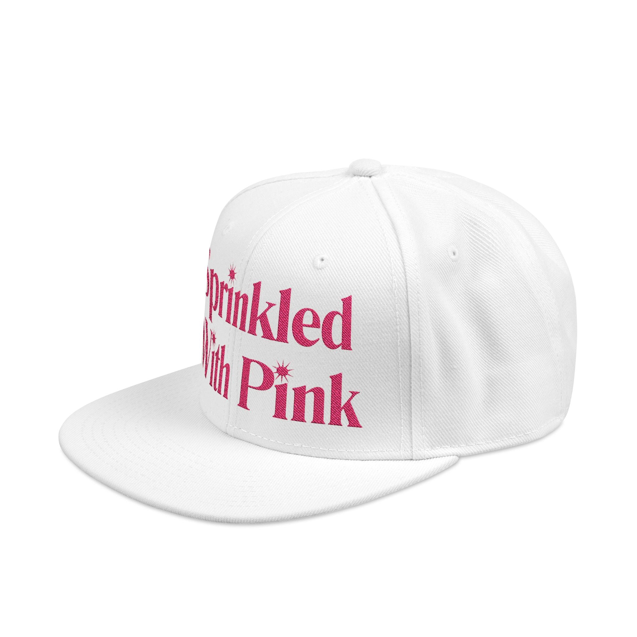 Sprinkled With Pink Embroidered Hat