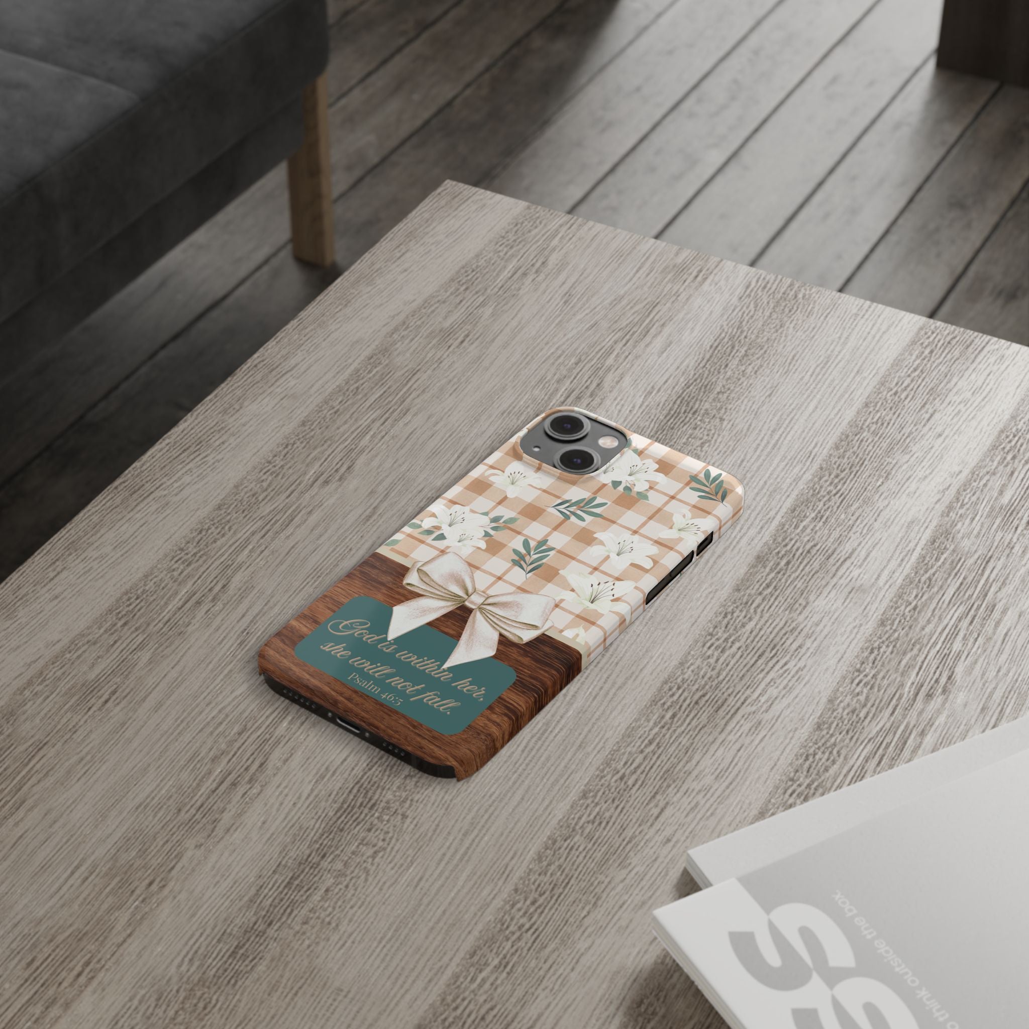 God Is Within Her She Will Not Fall iPhone Case