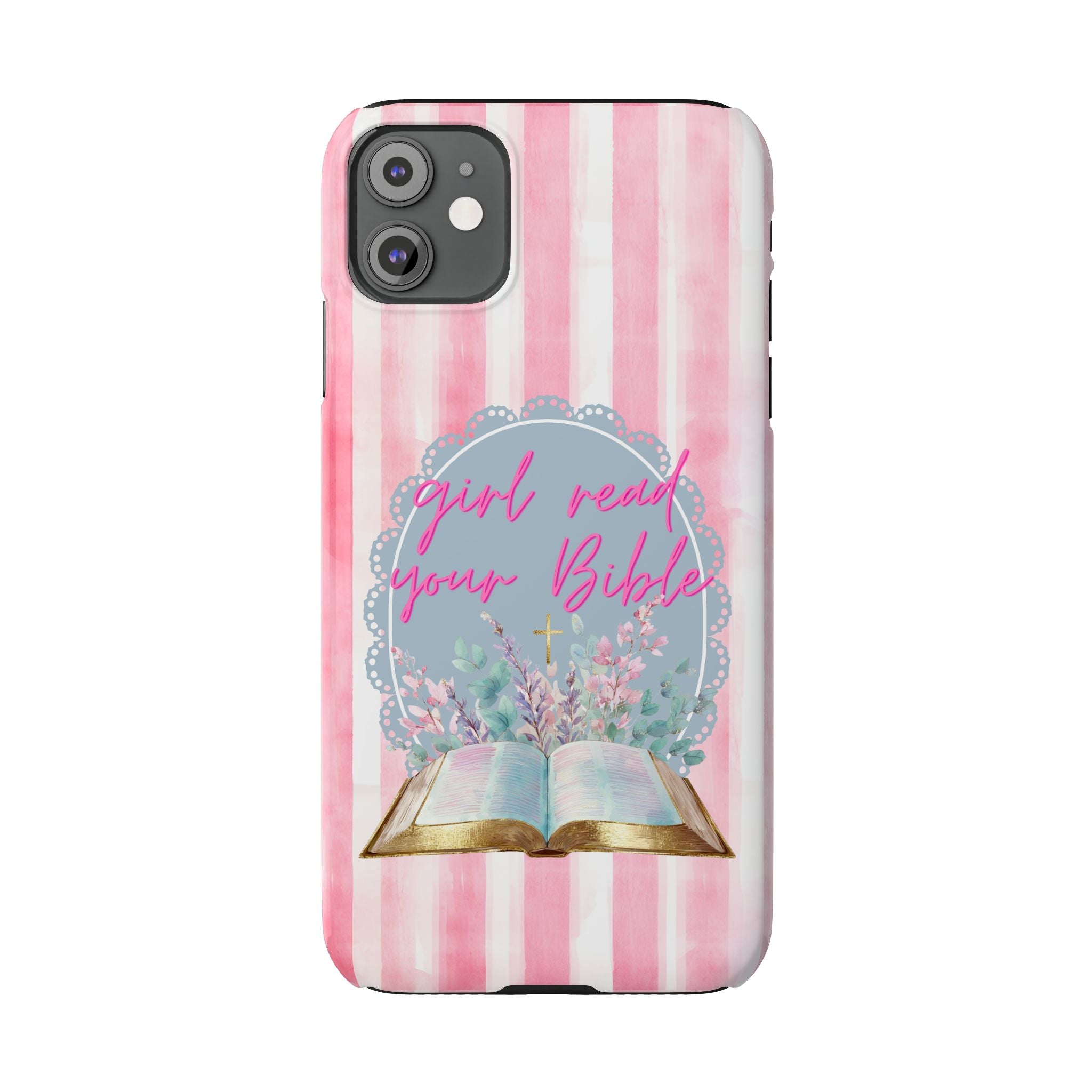 Girl Read Your Bible iPhone Case