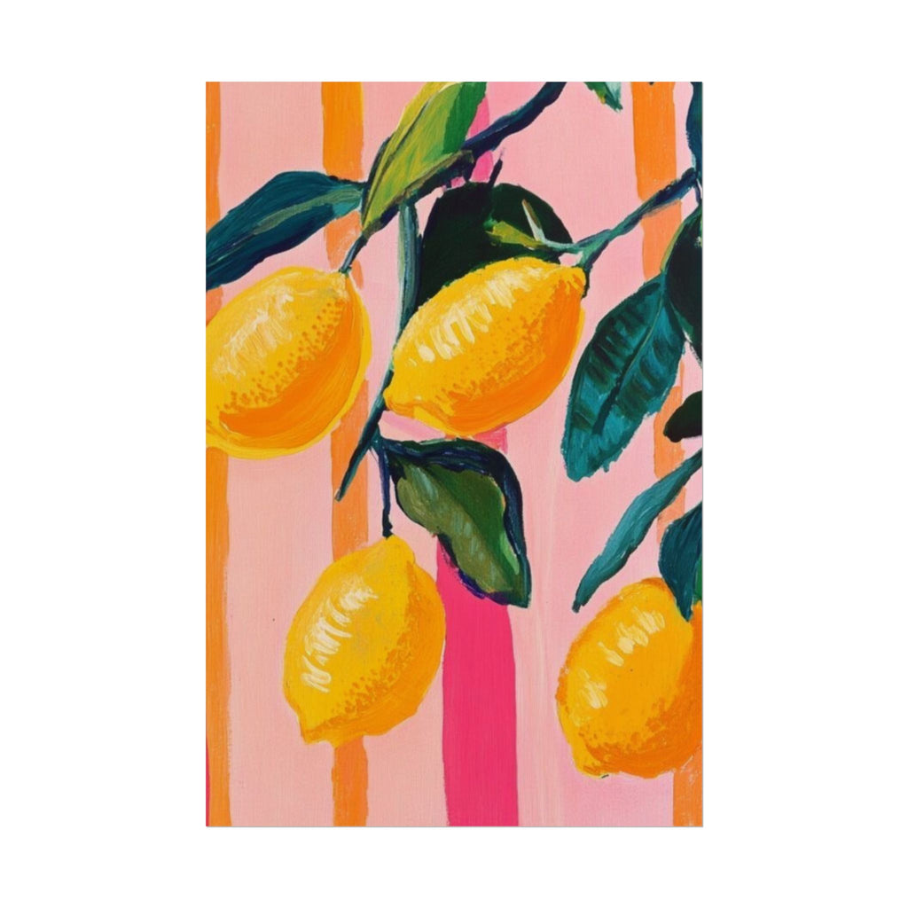 Watercolor Lemon Unframed Poster