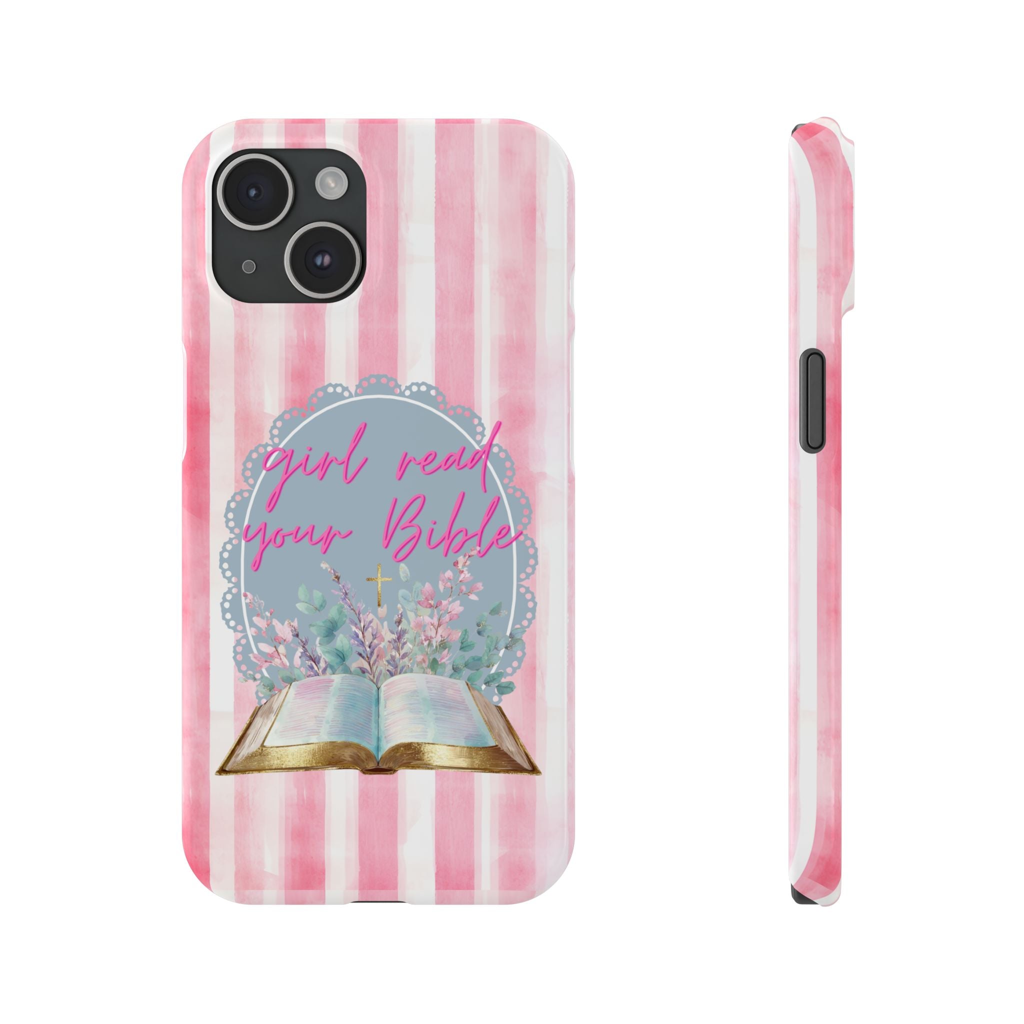 Girl Read Your Bible iPhone Case