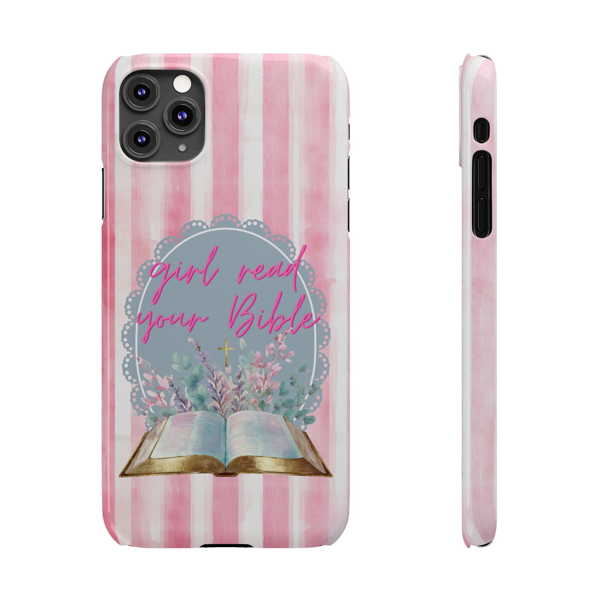 Girl Read Your Bible iPhone Case