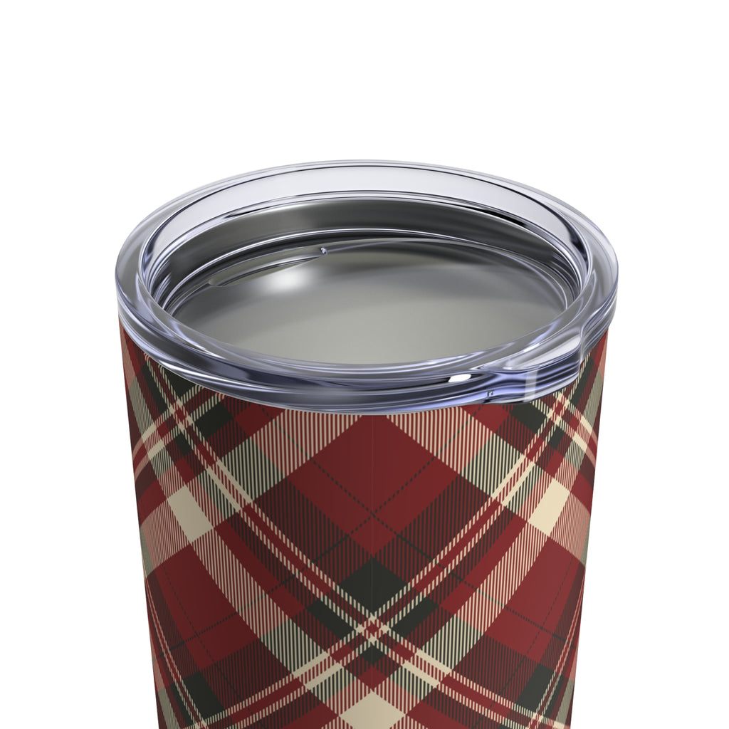 Red Plaid Jesus Is The Reason Mini Tumbler
