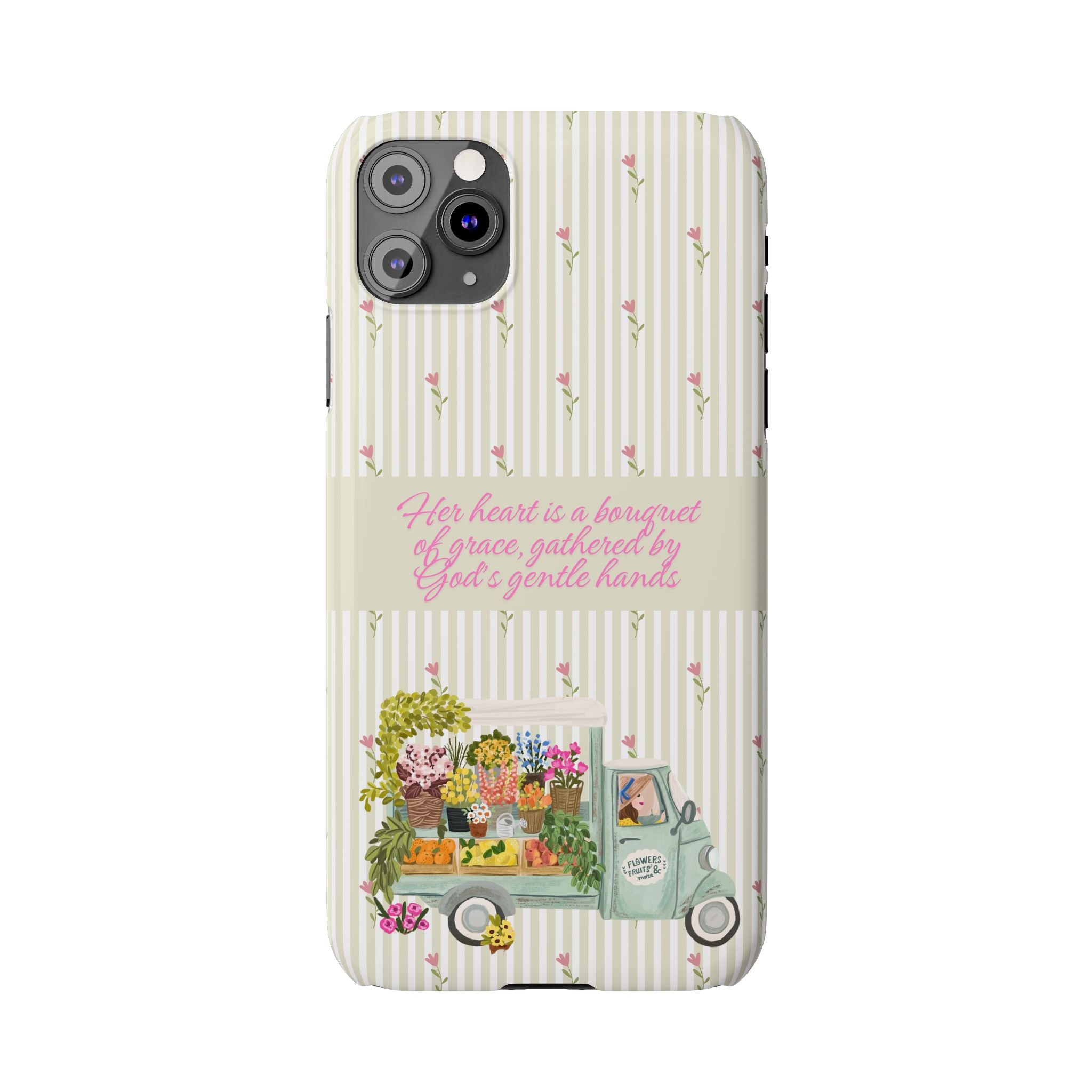 Her Heart Is A Bouquet Of Grace iPhone Case