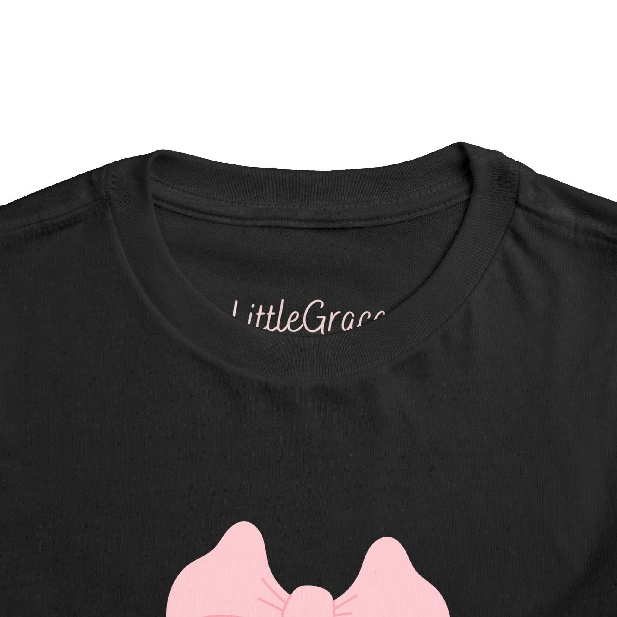 Trouble Never Looked So Cute (front and back) Toddler Tee