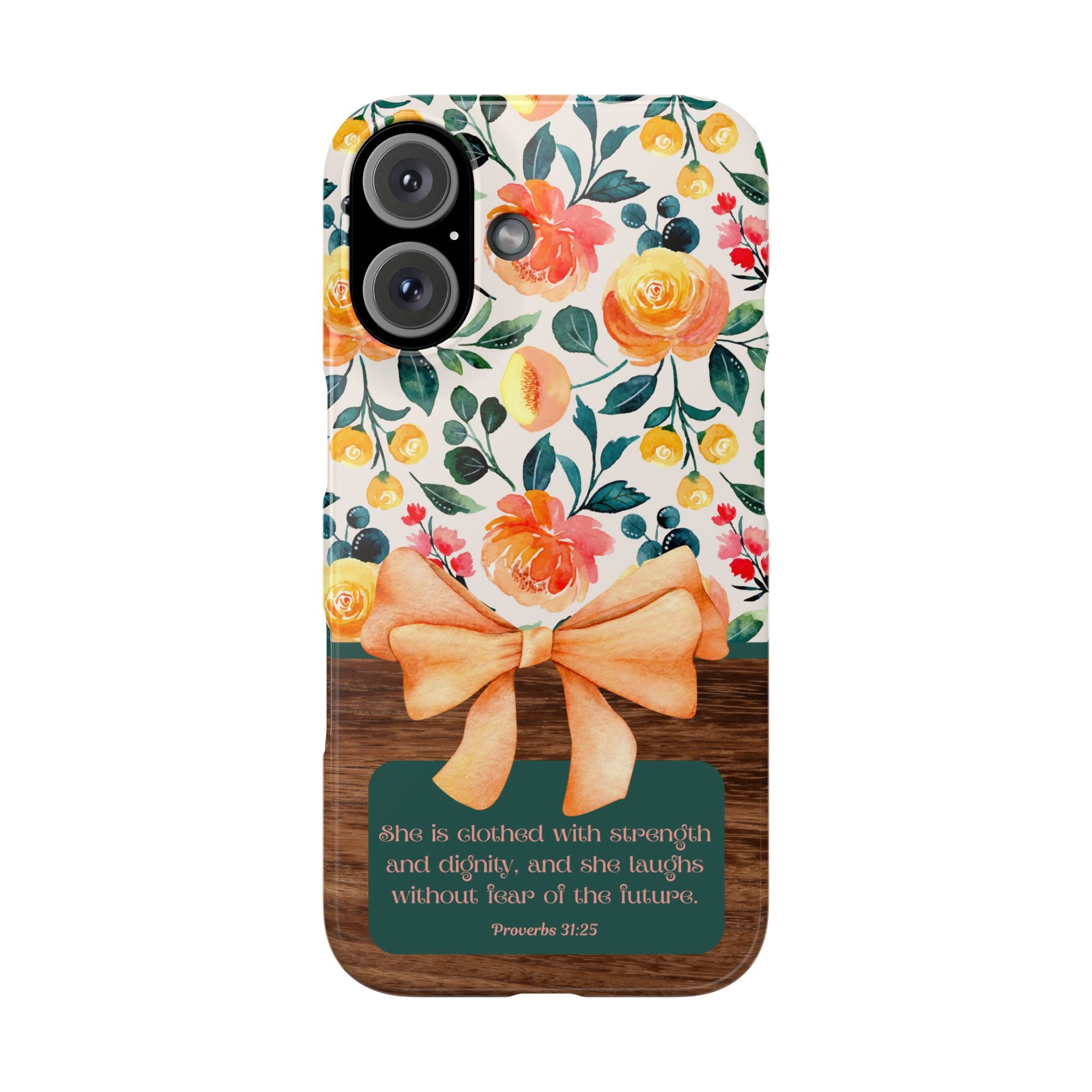 She Is Clothed With Strength & Dignity iPhone Case