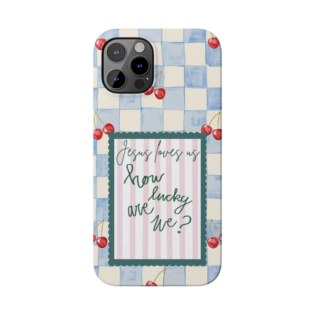 Jesus Loves Us iPhone Case