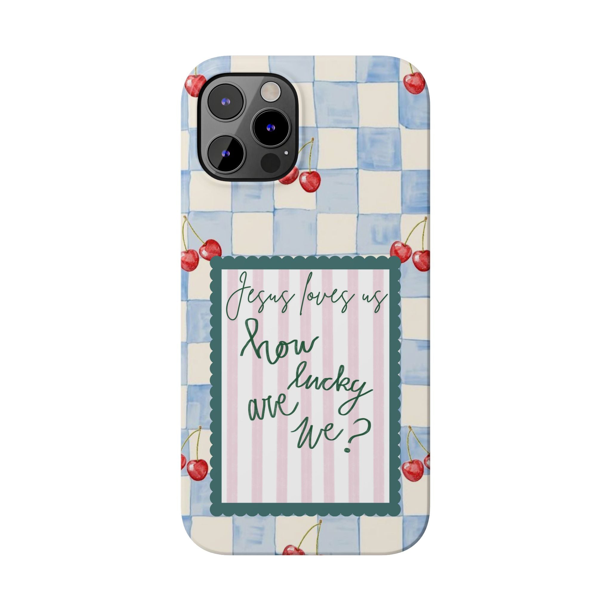 Jesus Loves Us iPhone Case