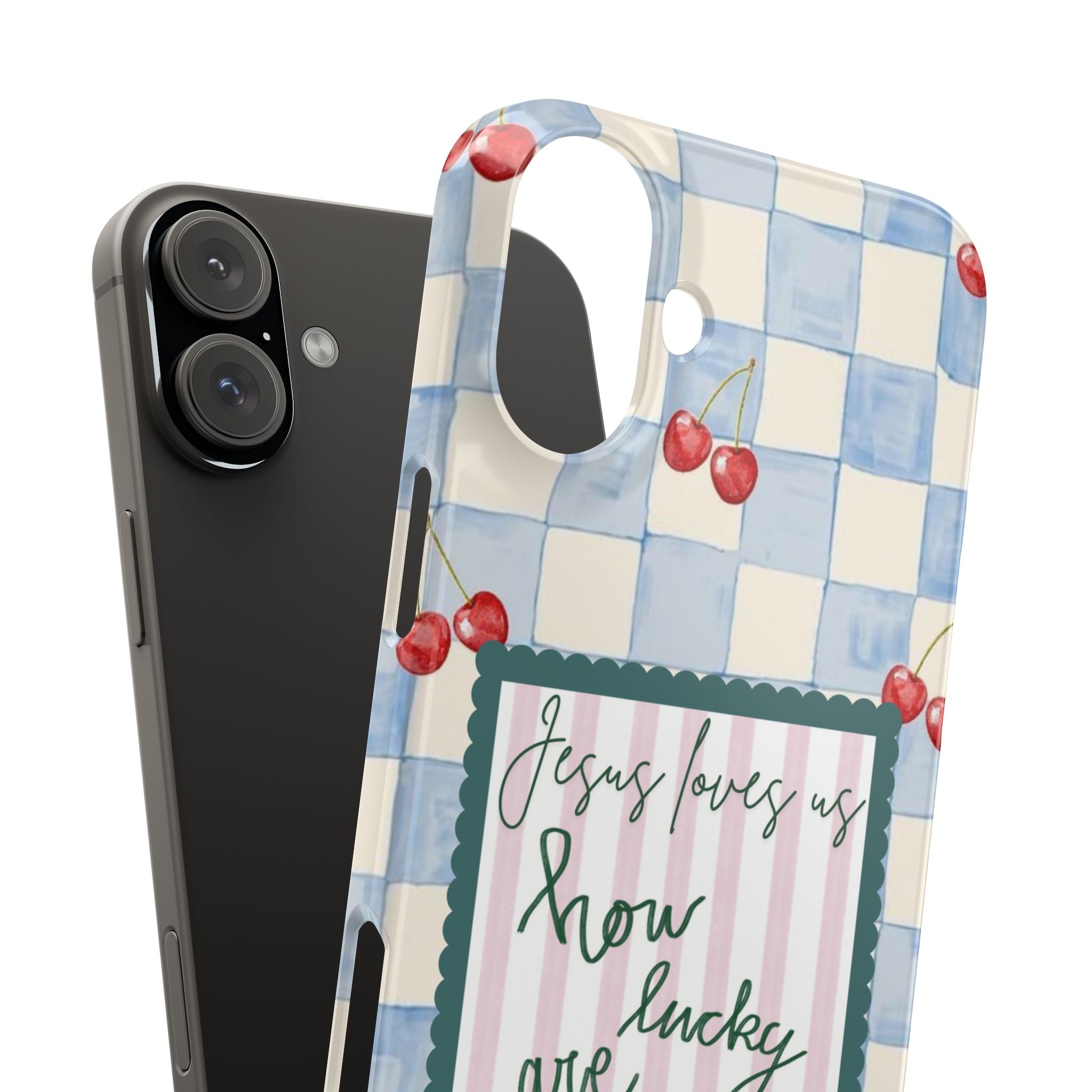 Jesus Loves Us iPhone Case