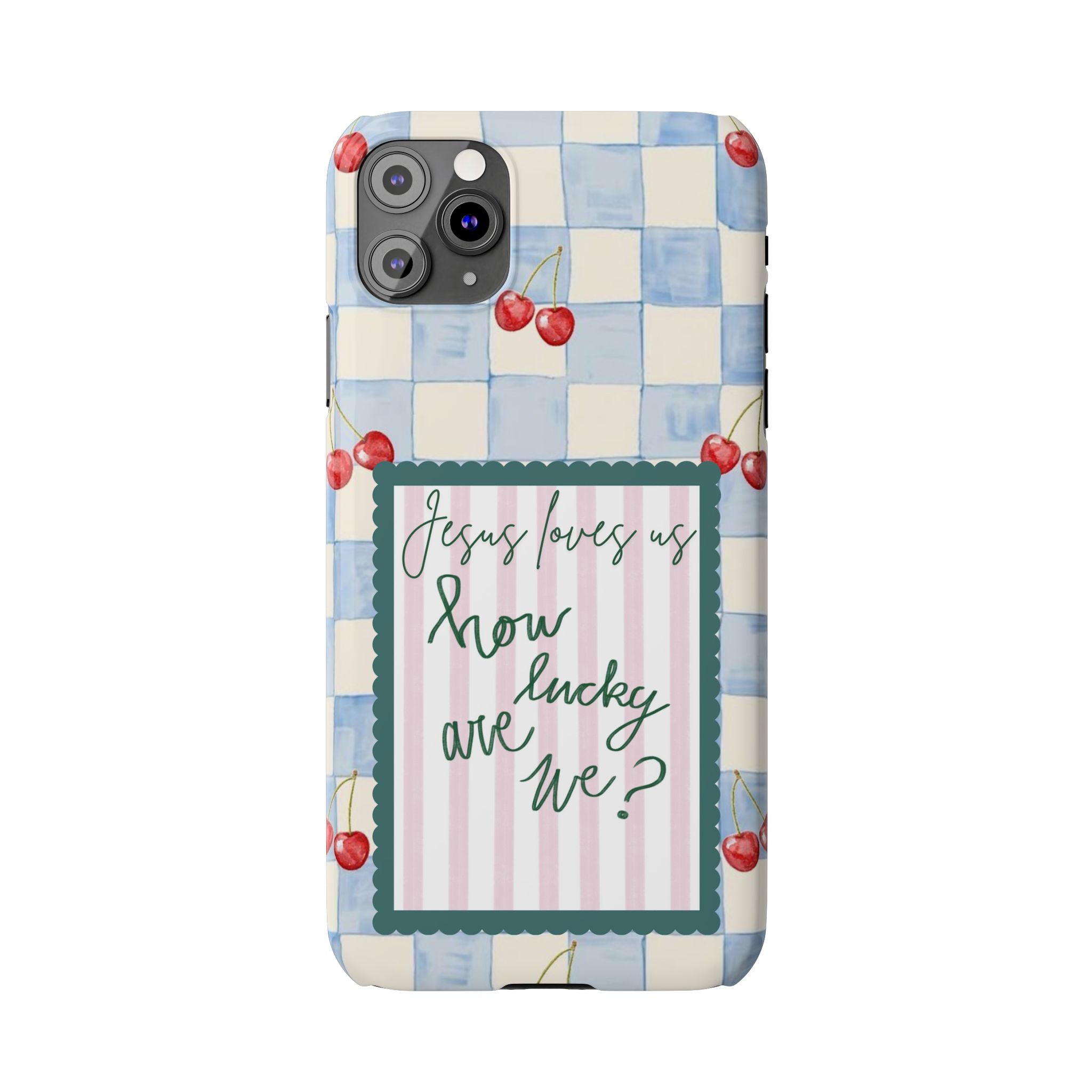 Jesus Loves Us iPhone Case