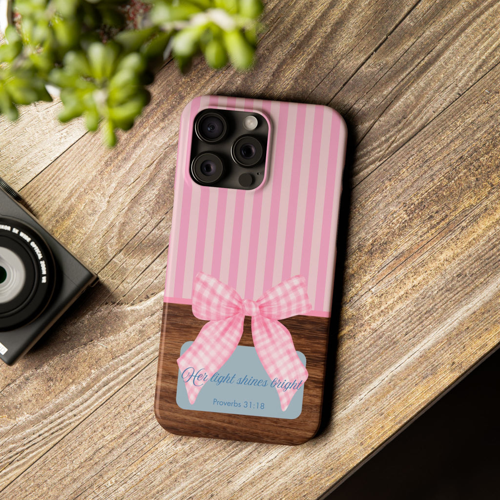 Her Light Shines Bright iPhone Case