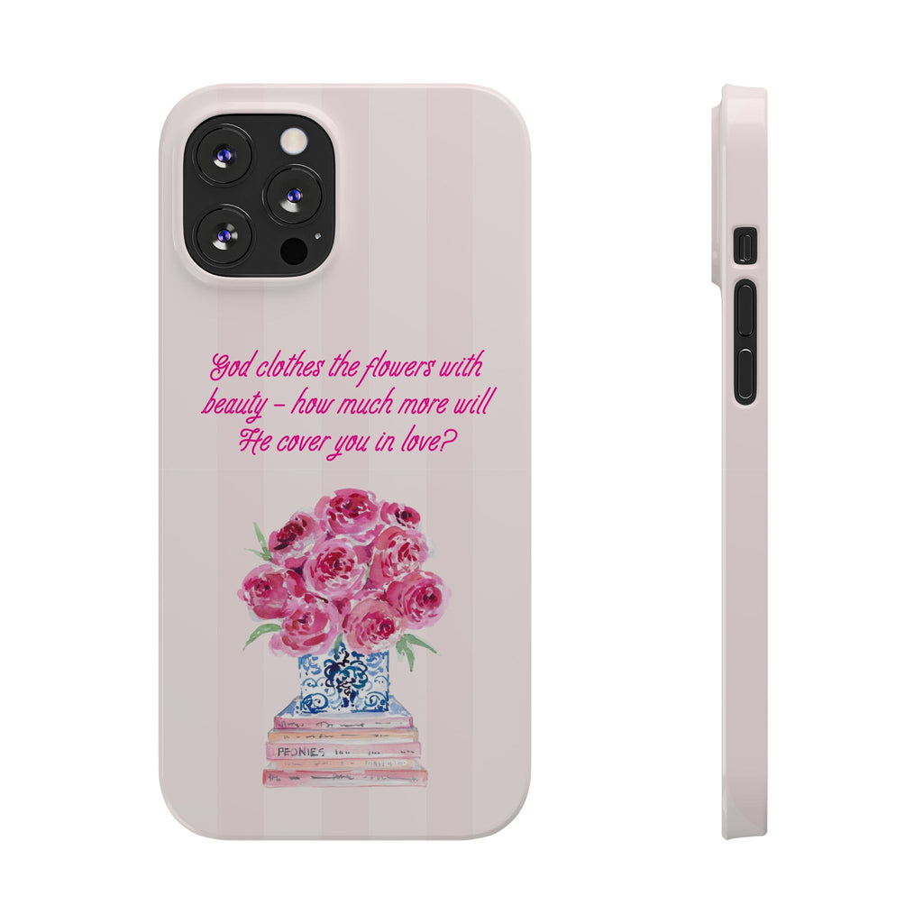 God Clothes The Flowers In Beauty Calling iPhone Case