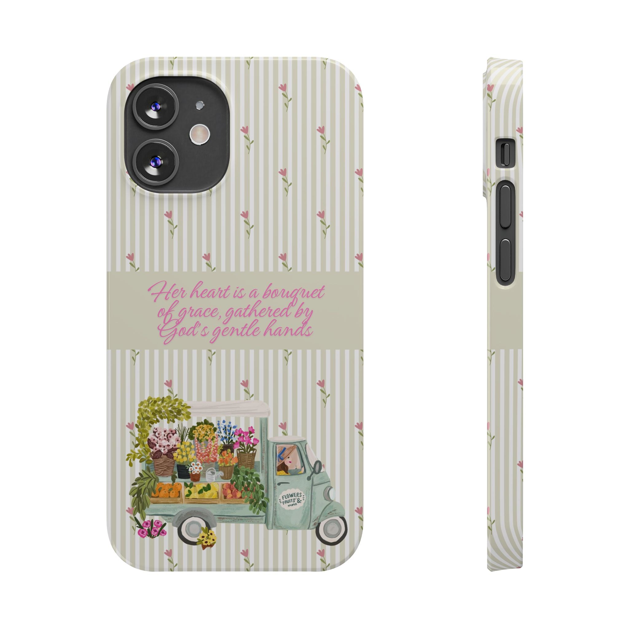 Her Heart Is A Bouquet Of Grace iPhone Case