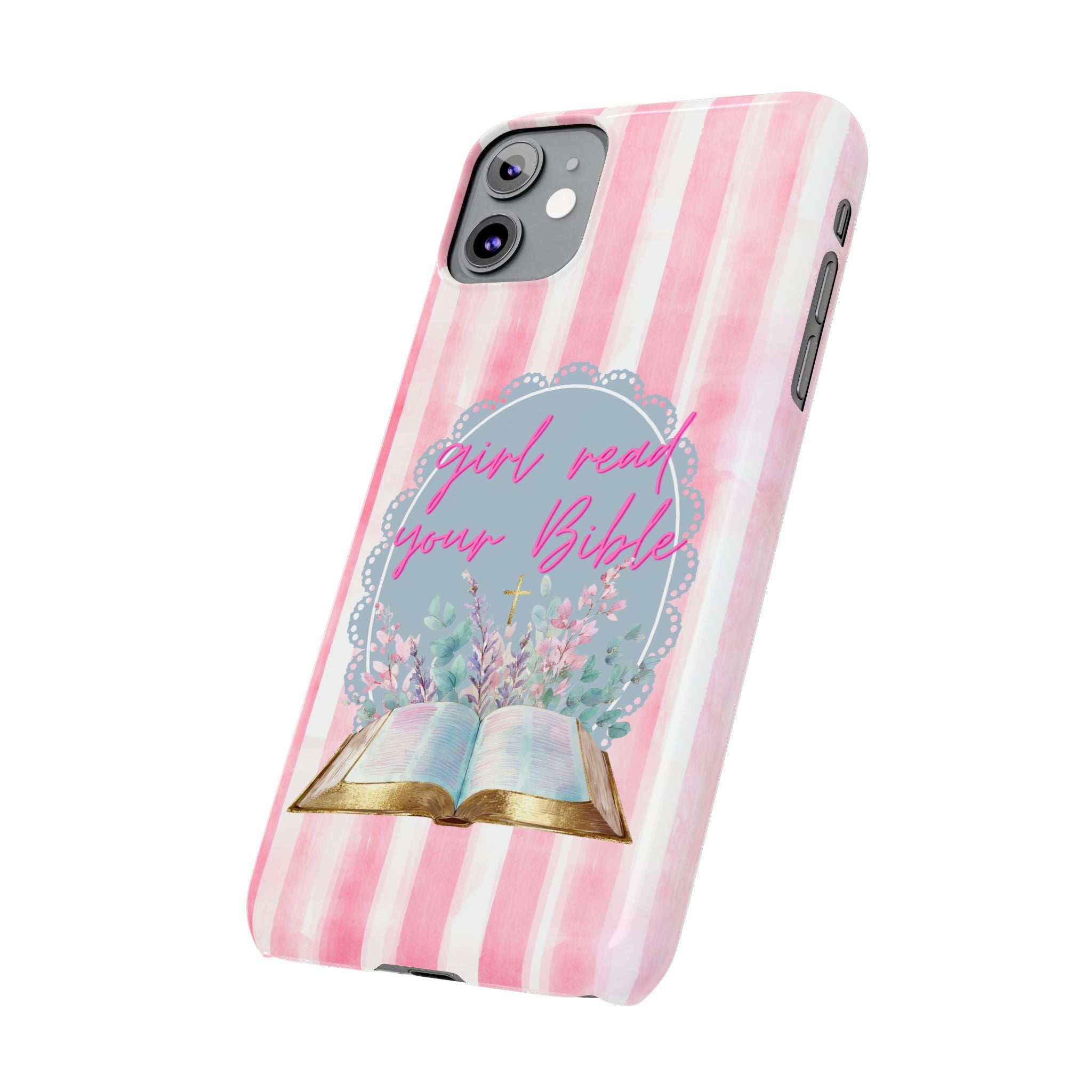 Girl Read Your Bible iPhone Case