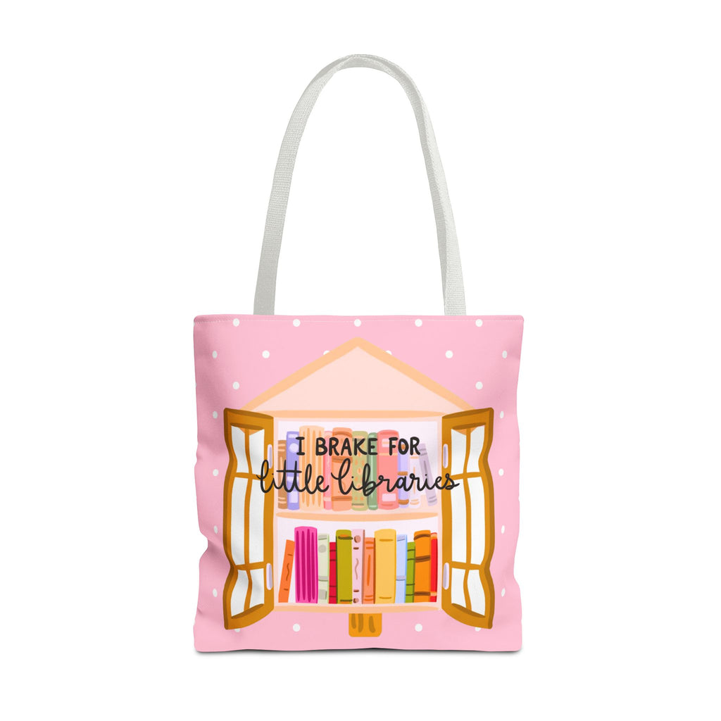 I Brake For Little Libraries Tote Bag