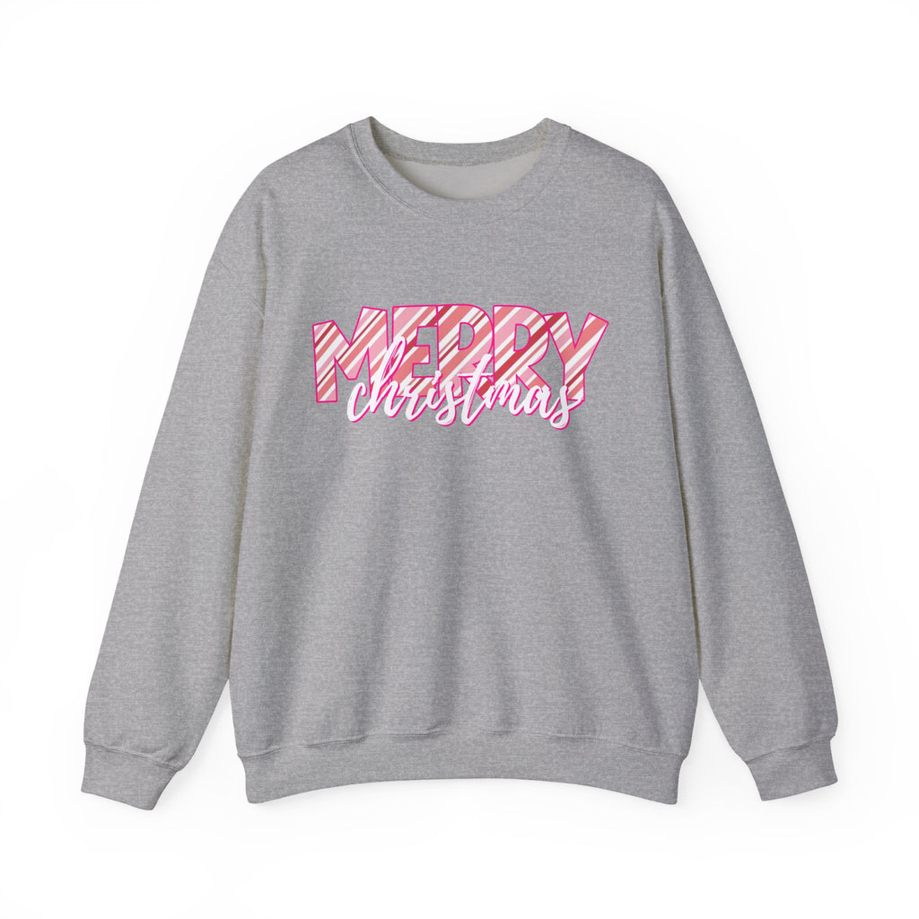 Pink Merry Christmas Cozy Sweatshirt