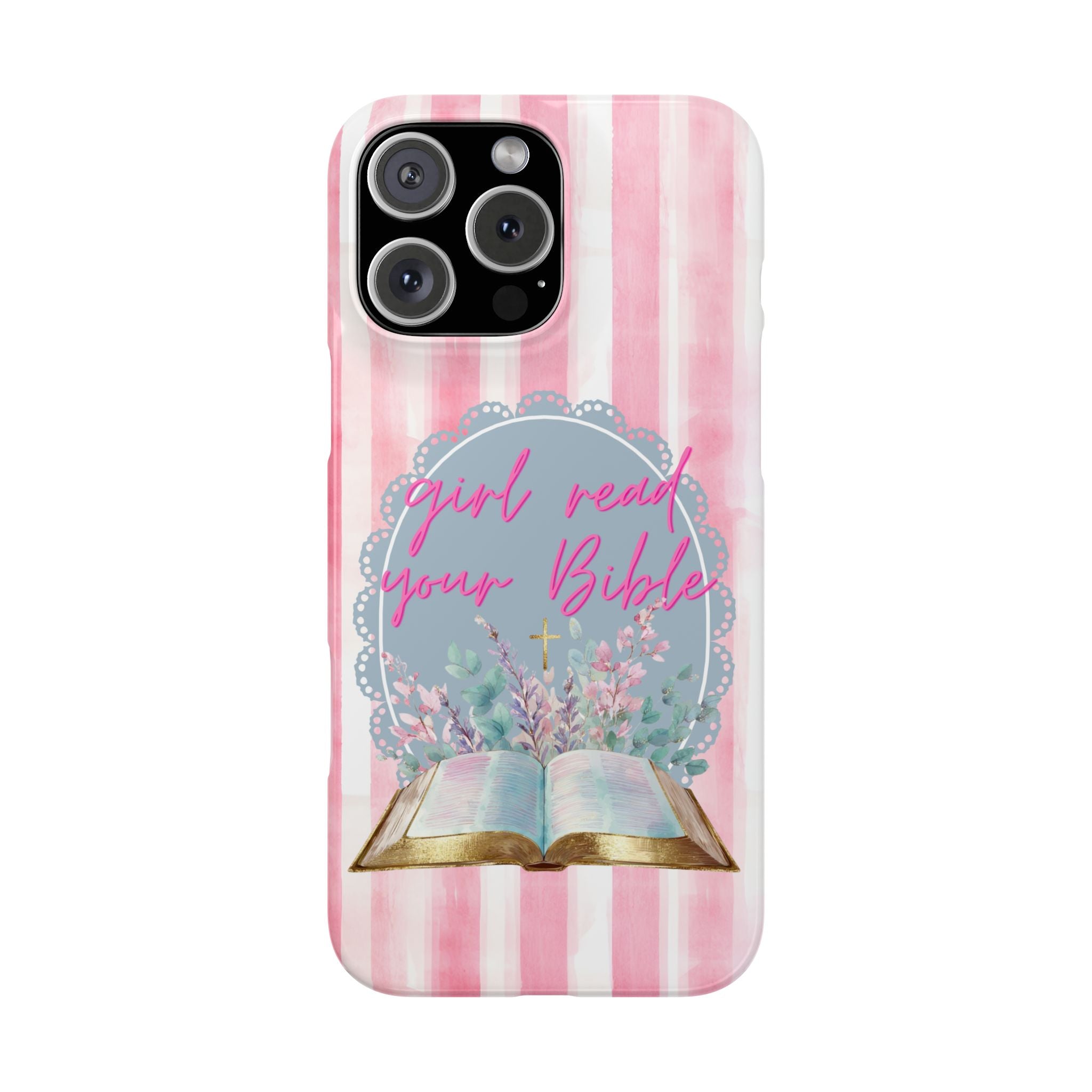 Girl Read Your Bible iPhone Case