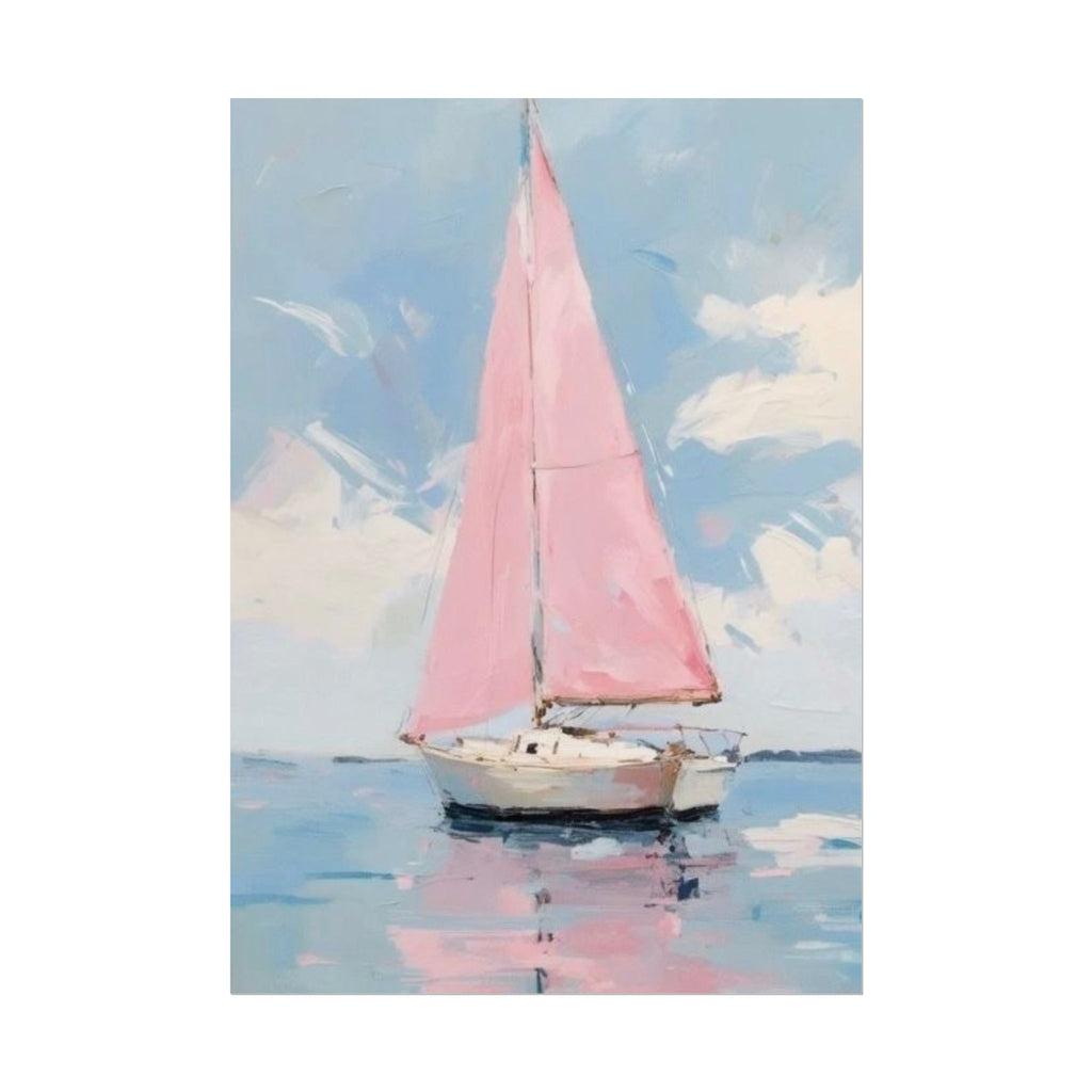 Pink Sailboat Unframed Poster