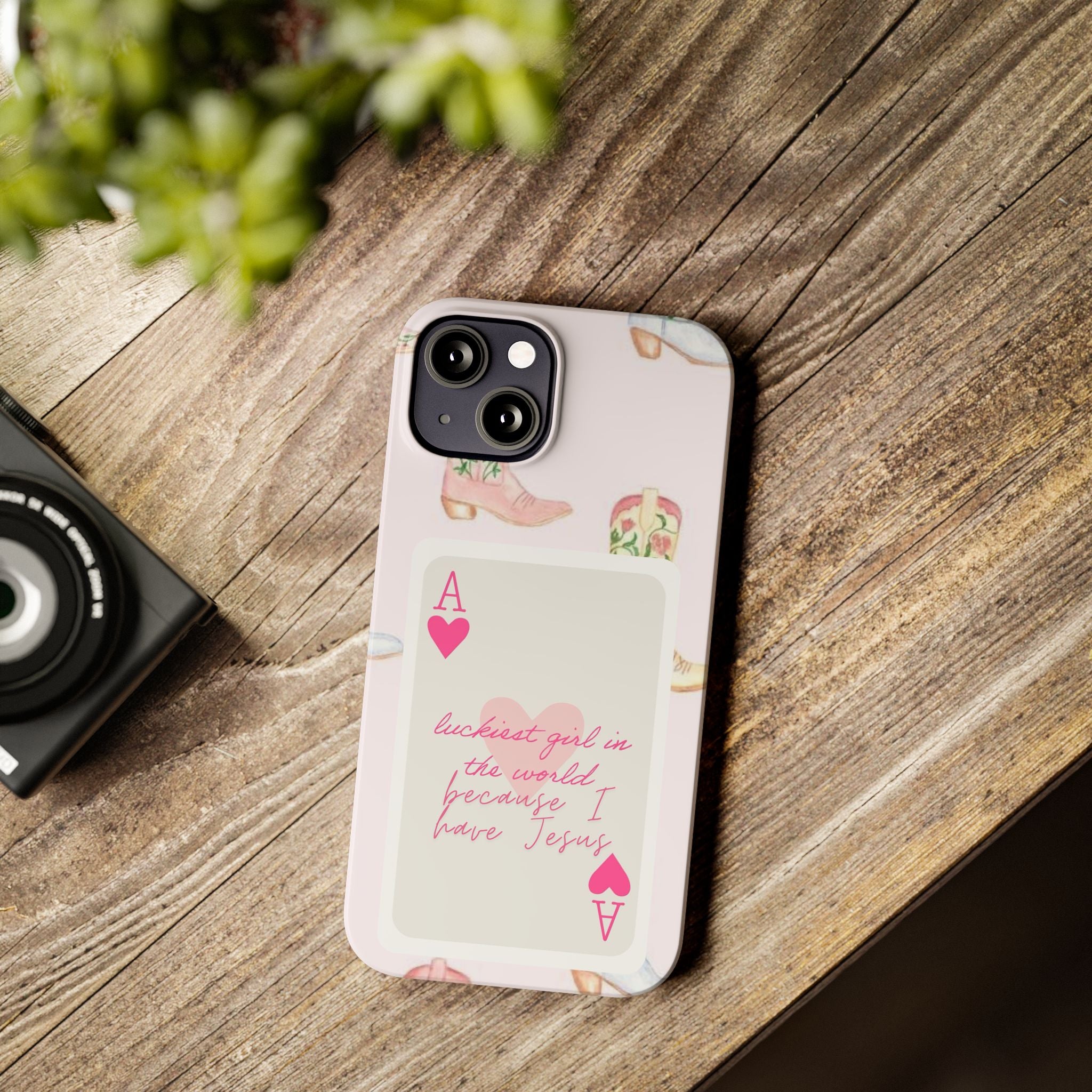 Luckiest Girl In The World iPhone Case