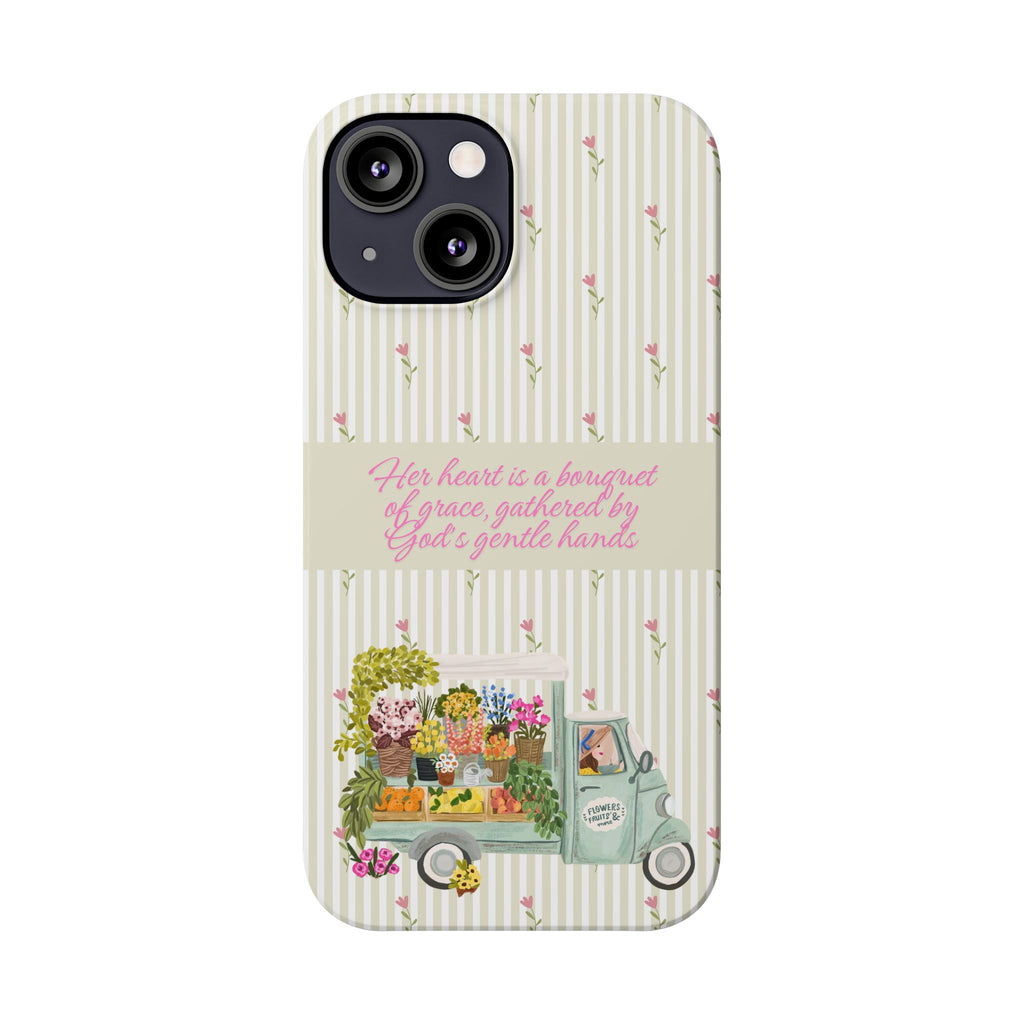 Her Heart Is A Bouquet Of Grace iPhone Case