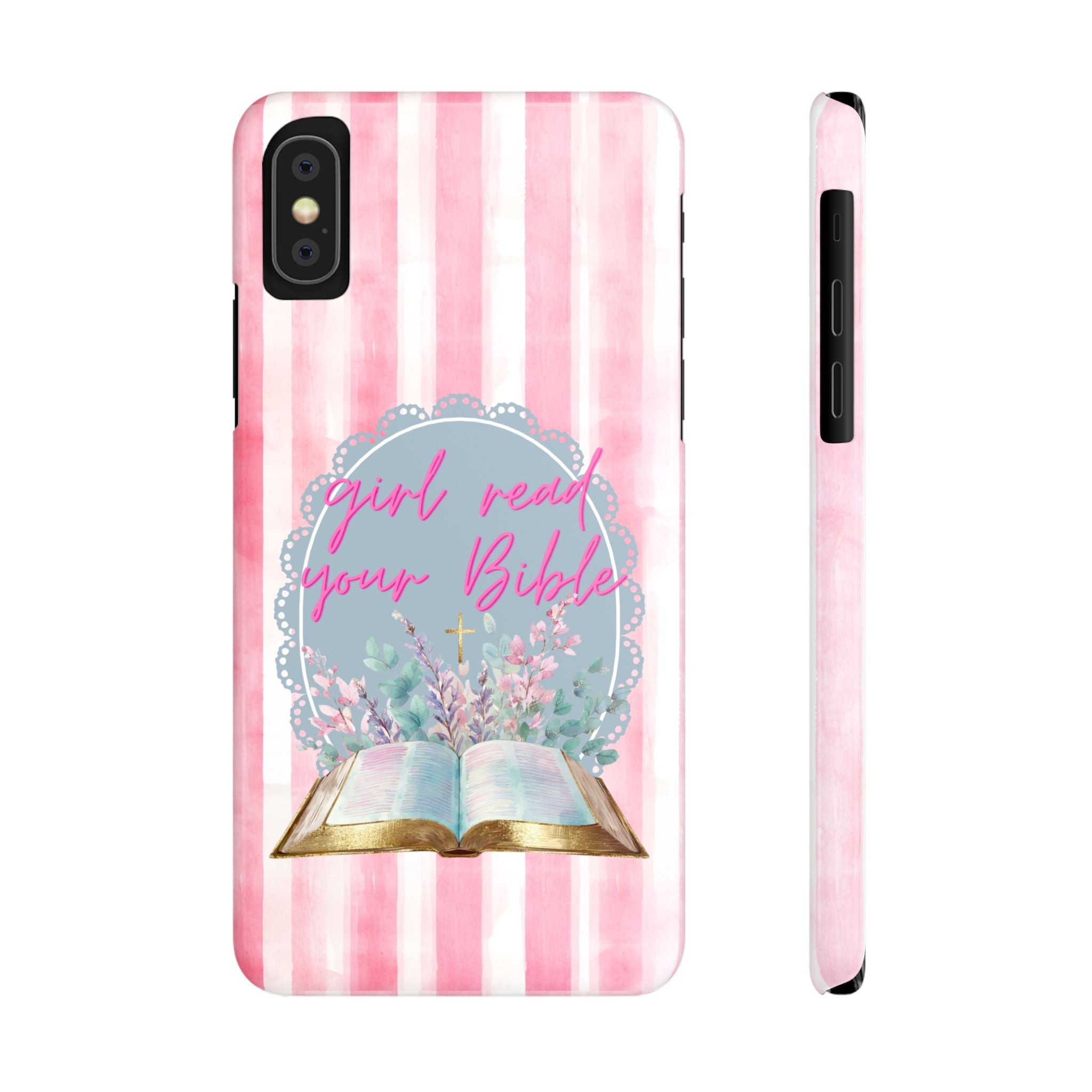 Girl Read Your Bible iPhone Case