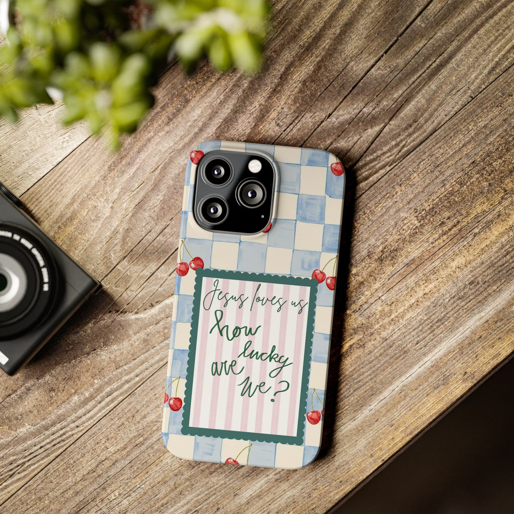 Jesus Loves Us iPhone Case