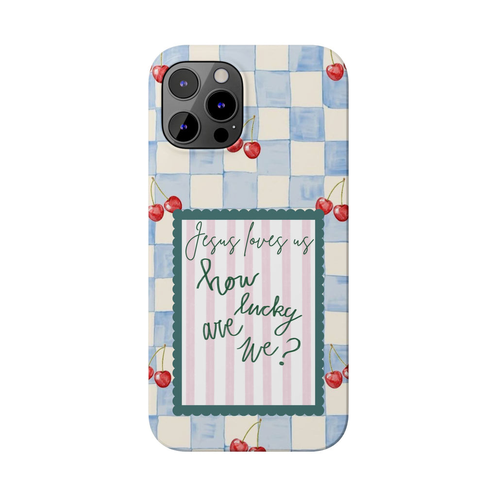 Jesus Loves Us iPhone Case