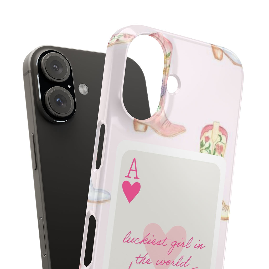 Luckiest Girl In The World iPhone Case