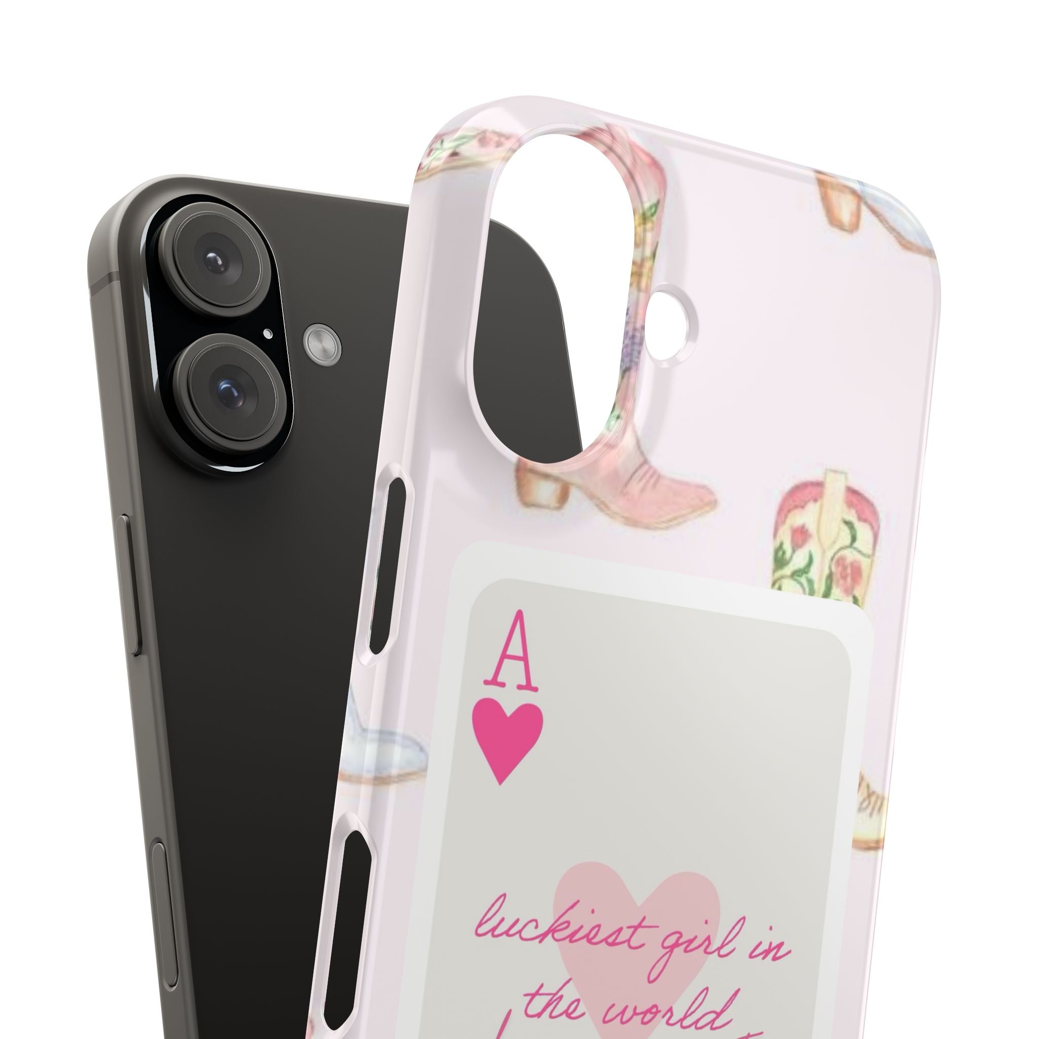 Luckiest Girl In The World iPhone Case