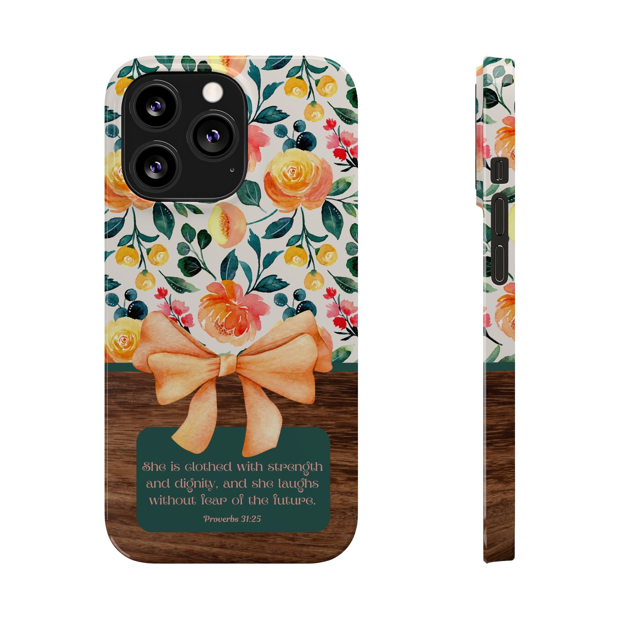 She Is Clothed With Strength & Dignity iPhone Case