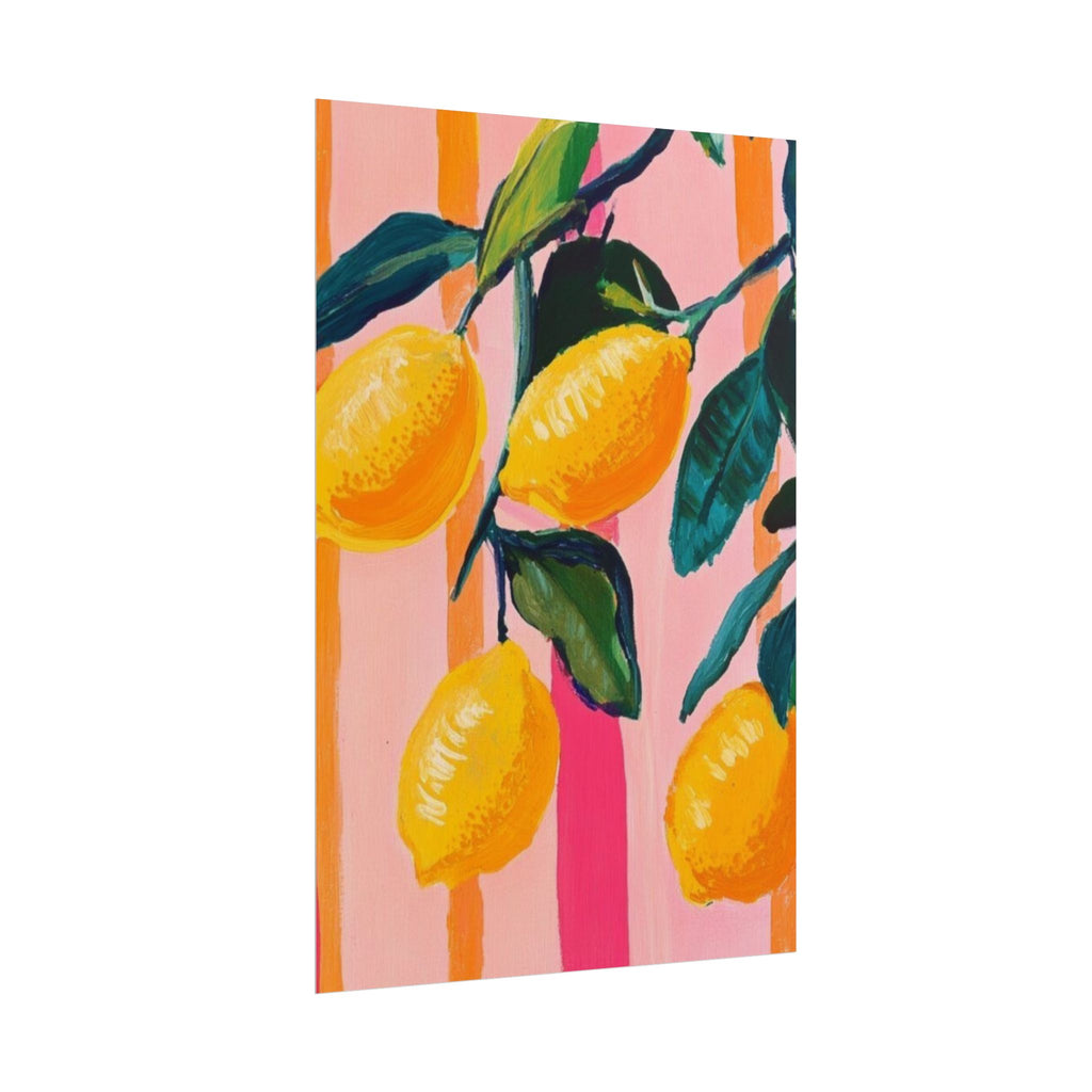 Watercolor Lemon Unframed Poster