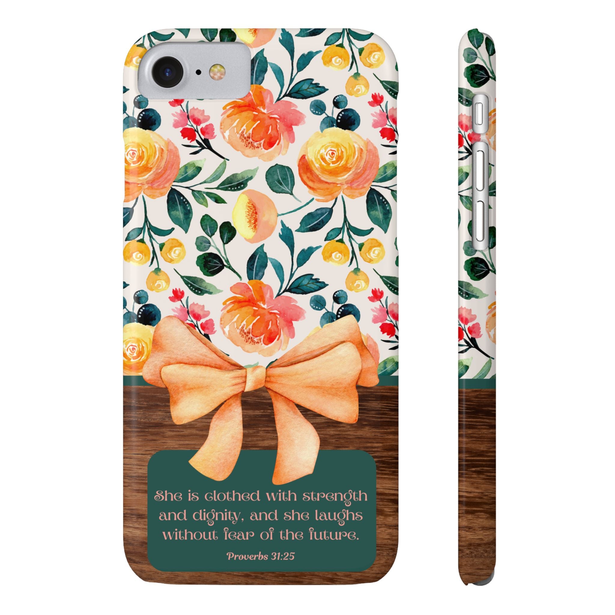 She Is Clothed With Strength & Dignity iPhone Case