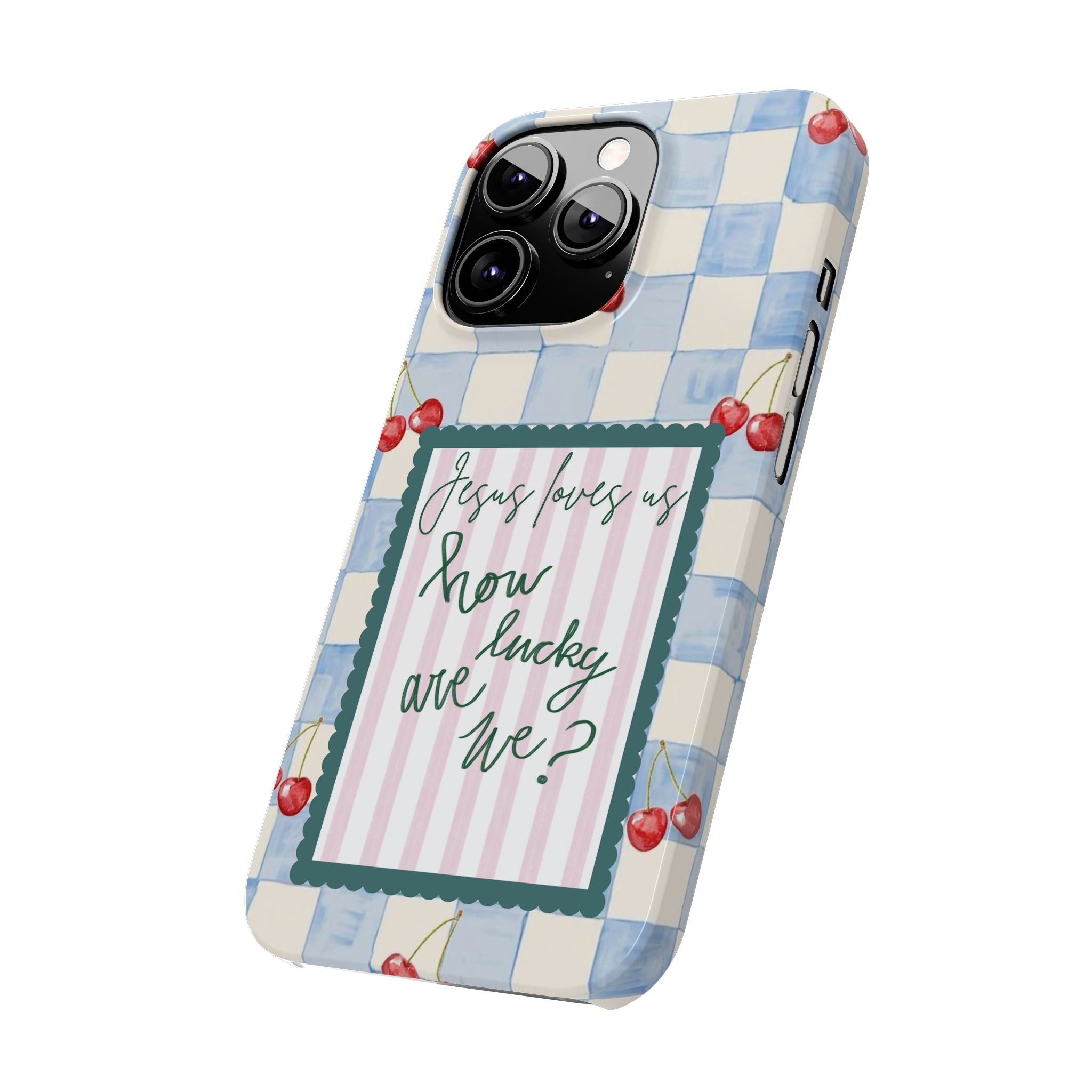 Jesus Loves Us iPhone Case