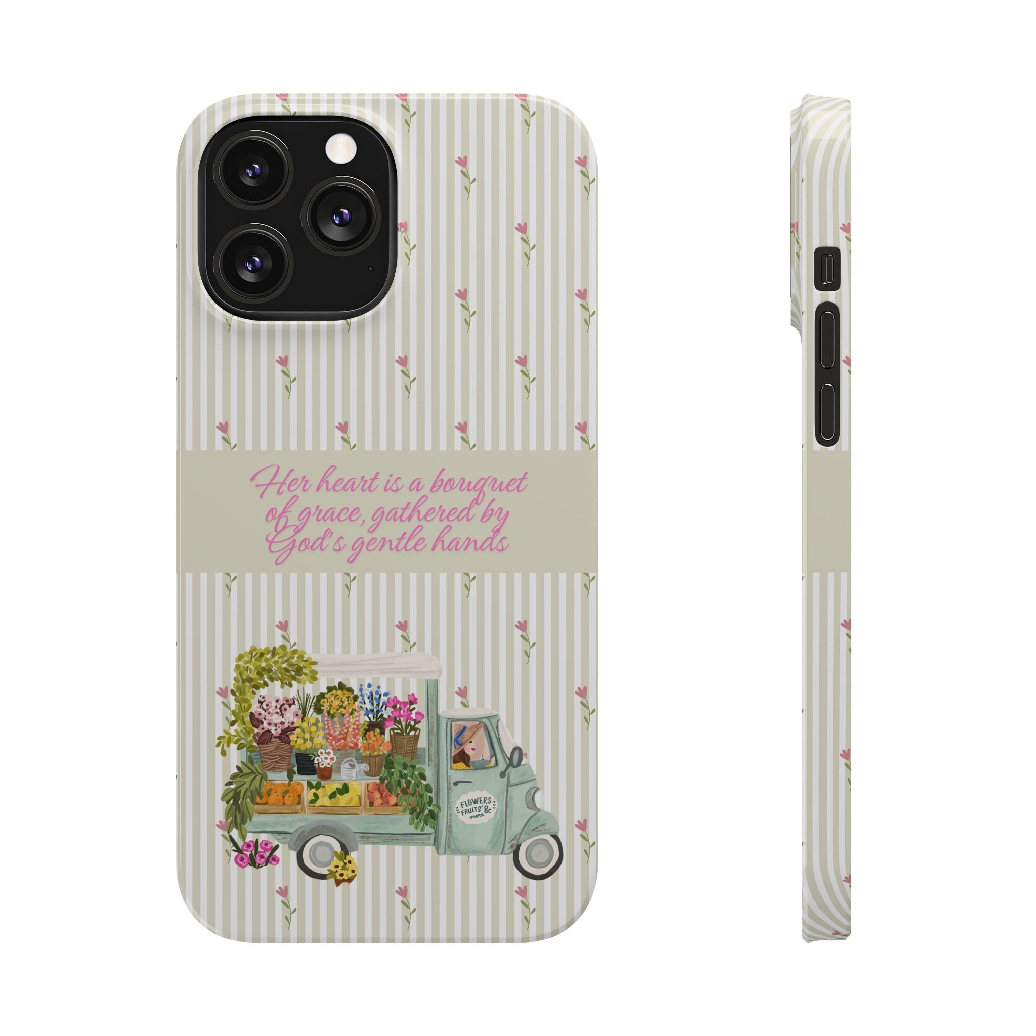 Her Heart Is A Bouquet Of Grace iPhone Case