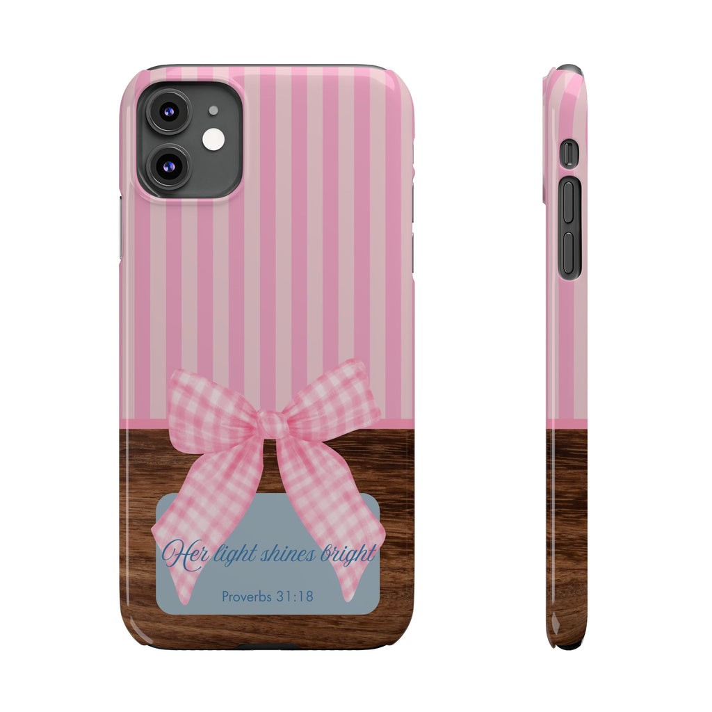 Her Light Shines Bright iPhone Case