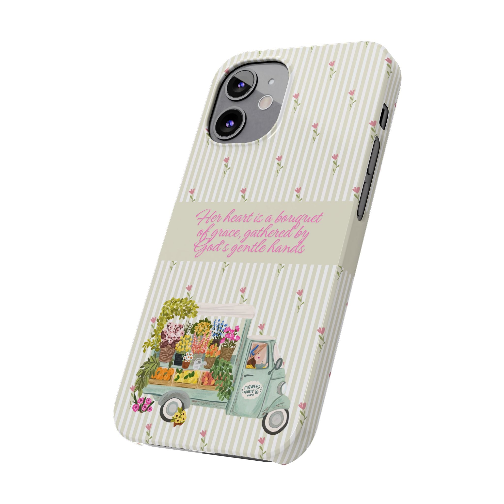 Her Heart Is A Bouquet Of Grace iPhone Case