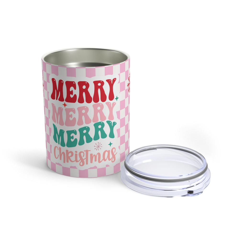 Merry Merry Merry Christmas Mini Tumbler
