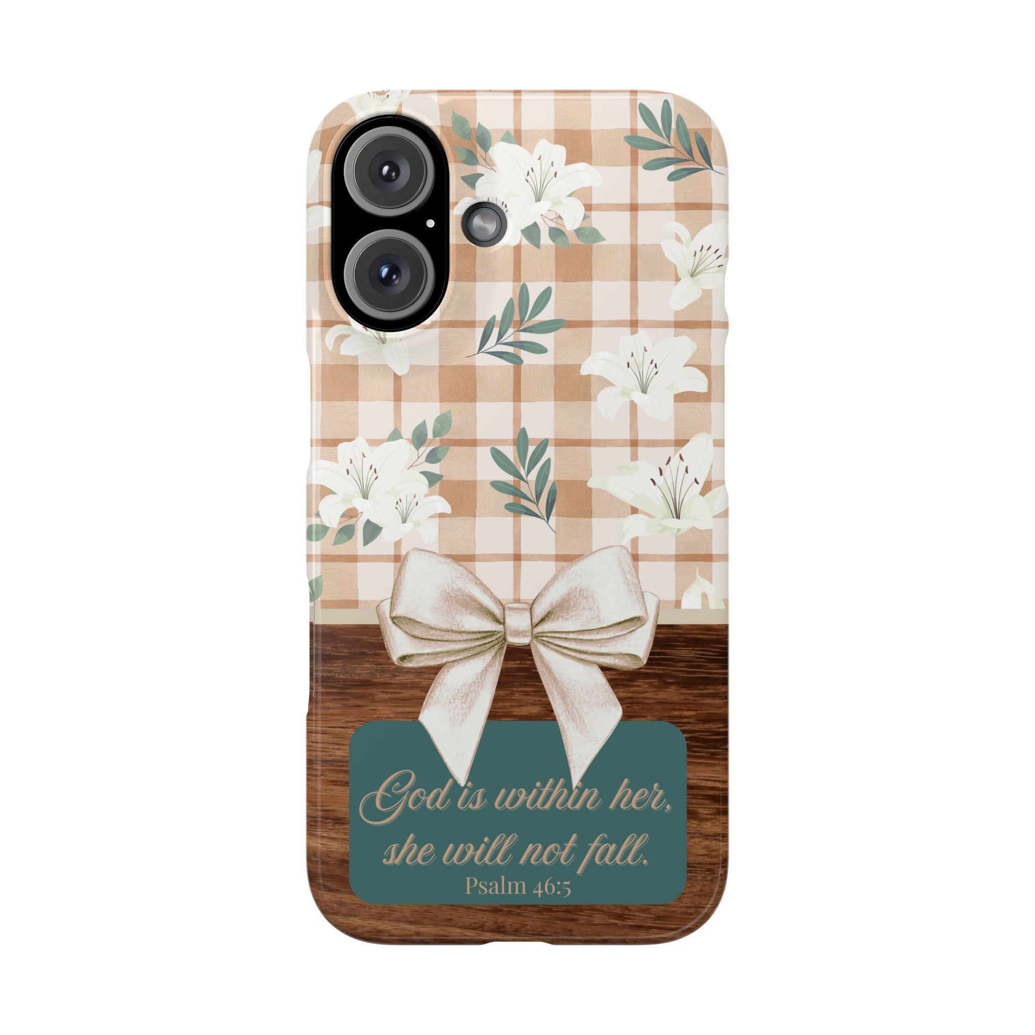 God Is Within Her She Will Not Fall iPhone Case