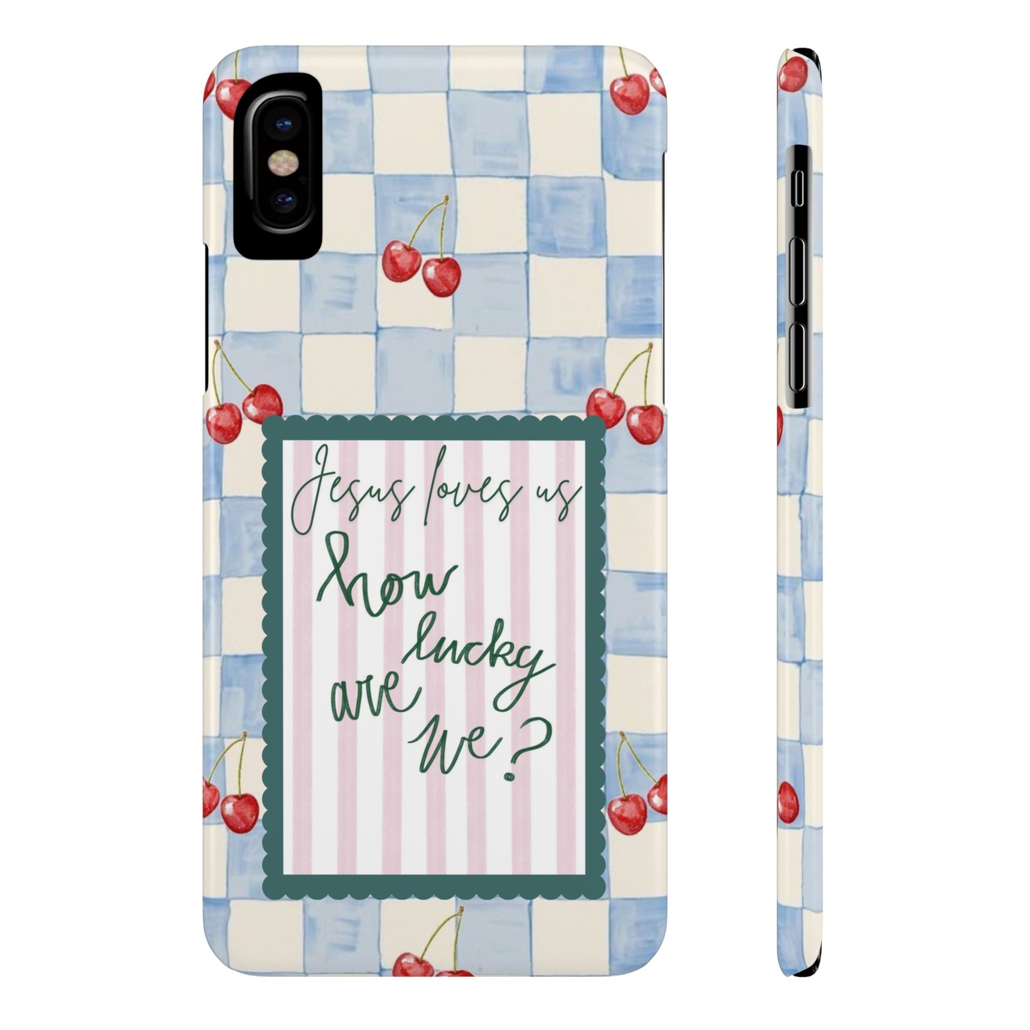 Jesus Loves Us iPhone Case
