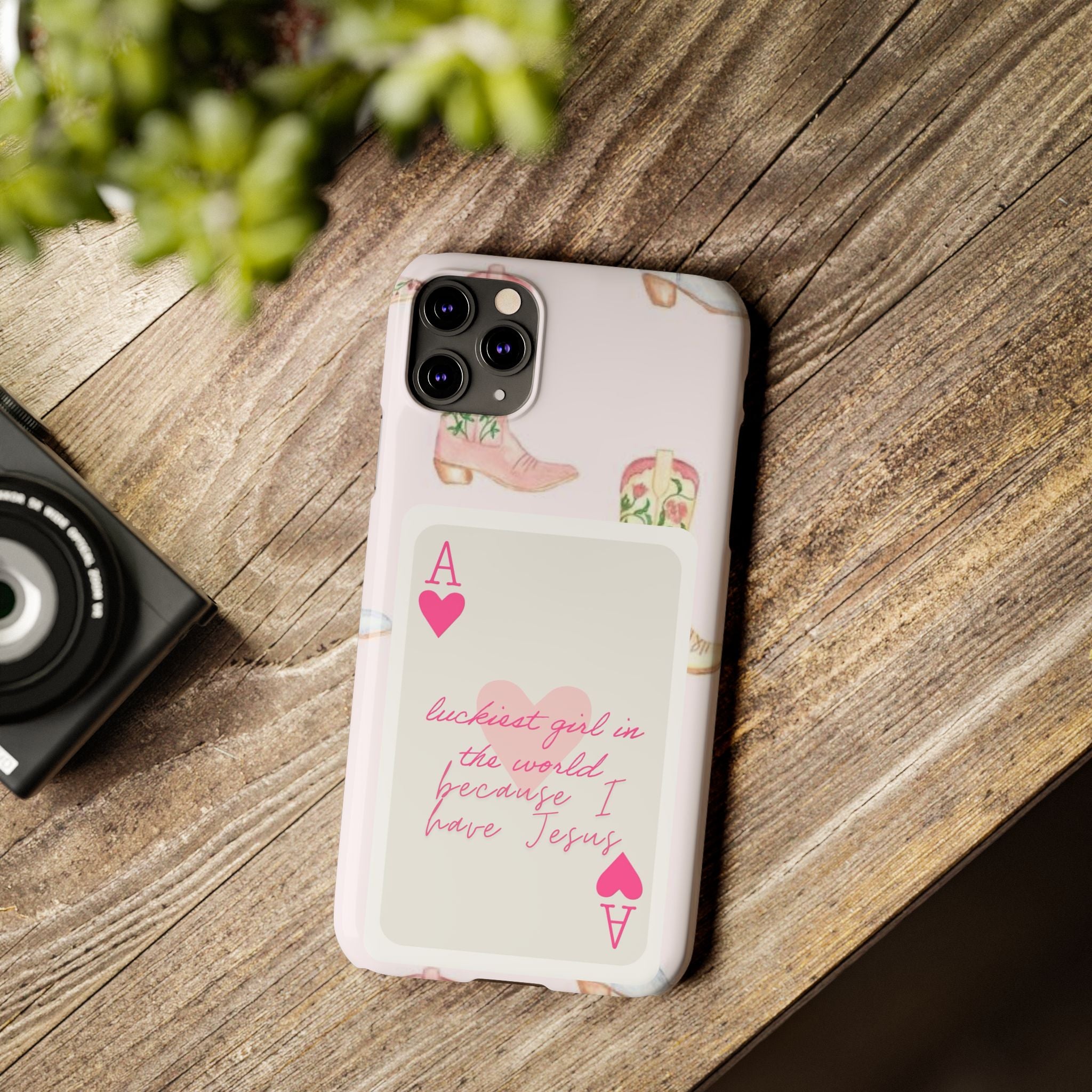 Luckiest Girl In The World iPhone Case