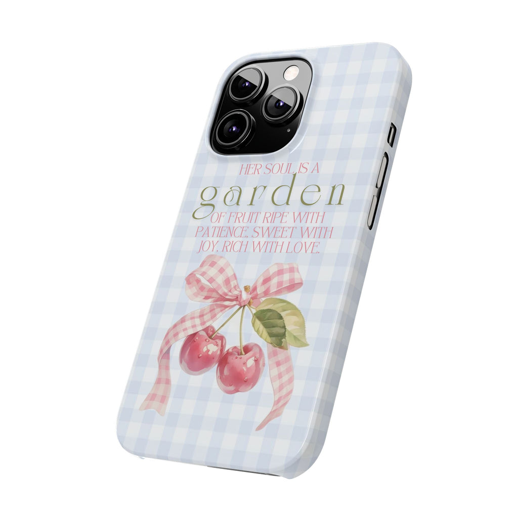 Her Soul Is A Garden iPhone Case