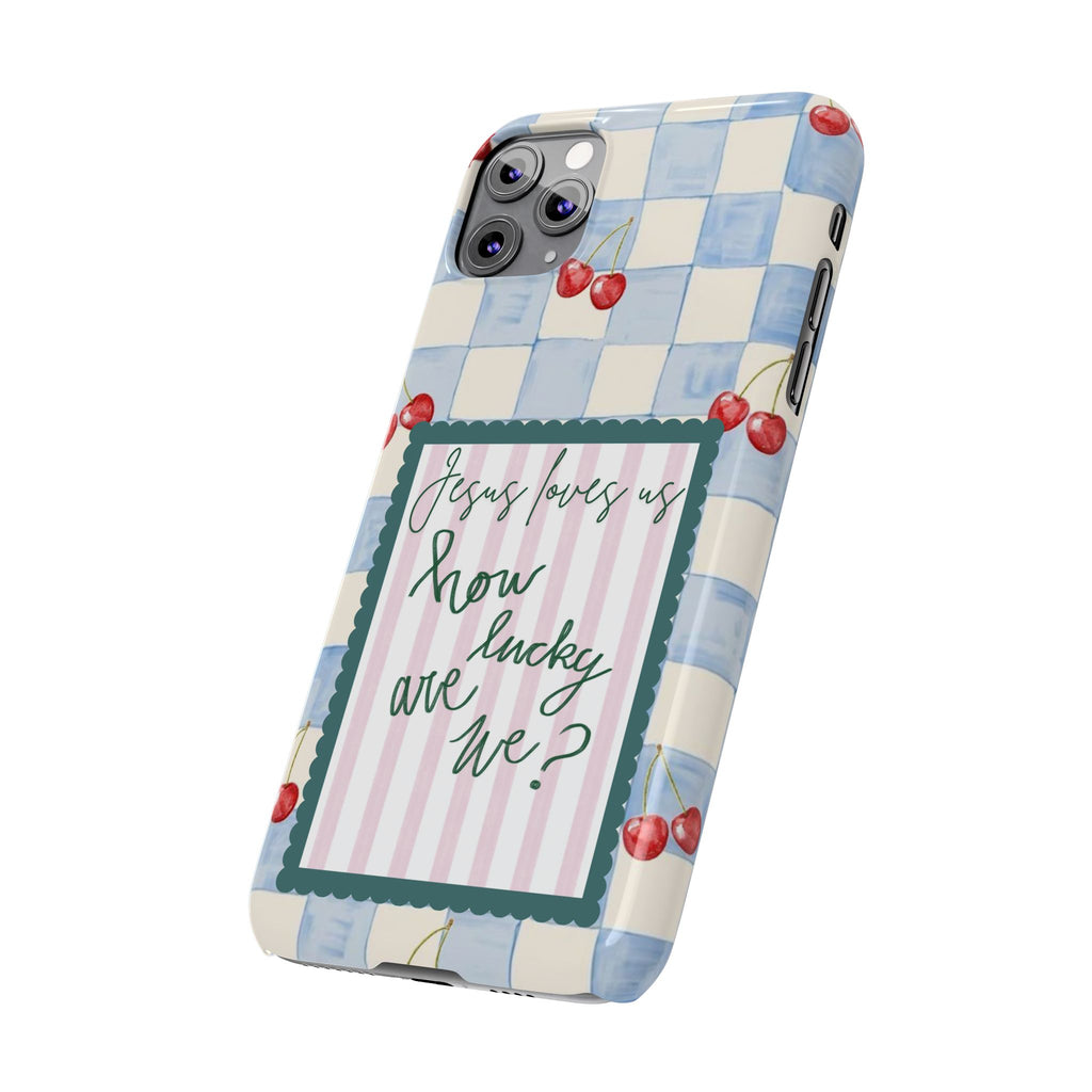 Jesus Loves Us iPhone Case