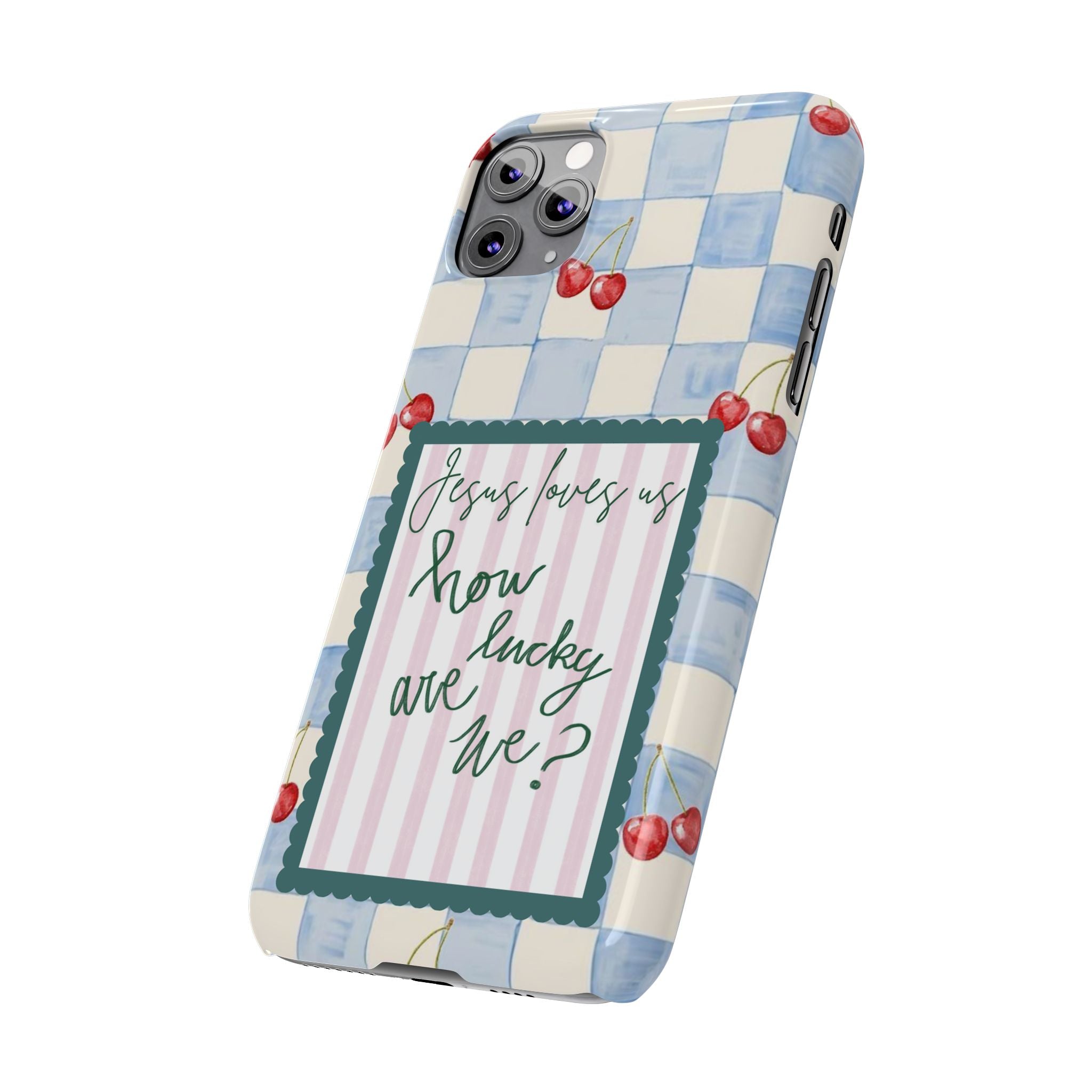 Jesus Loves Us iPhone Case