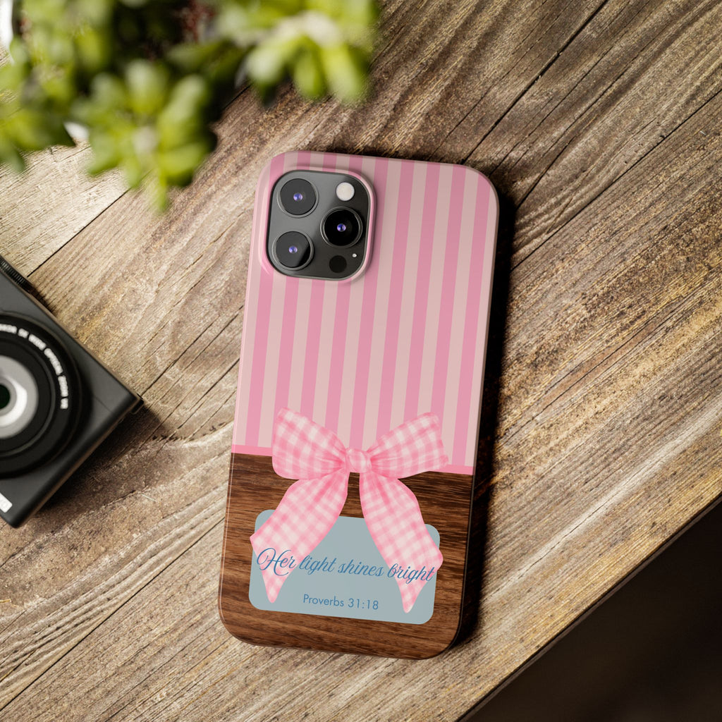 Her Light Shines Bright iPhone Case