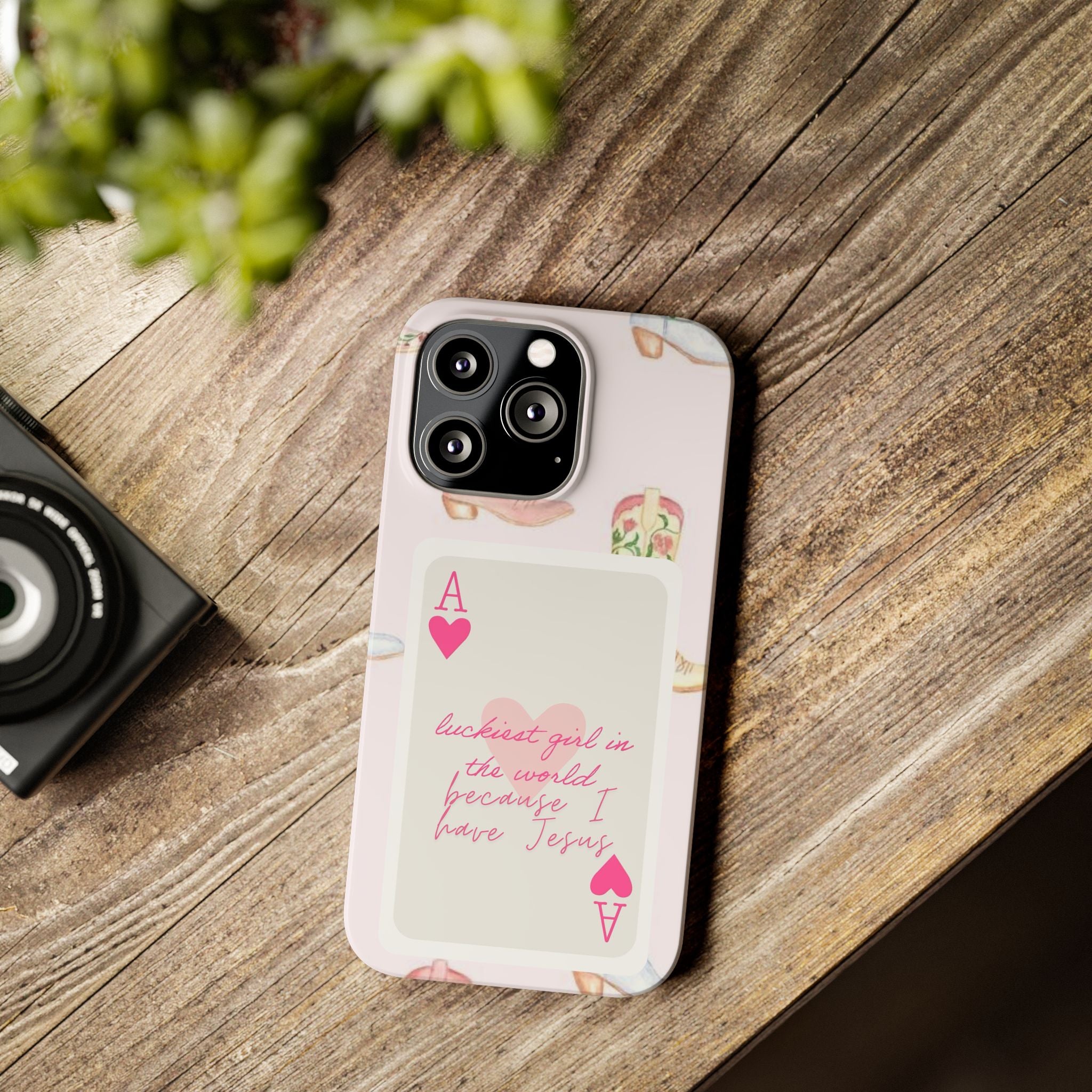 Luckiest Girl In The World iPhone Case